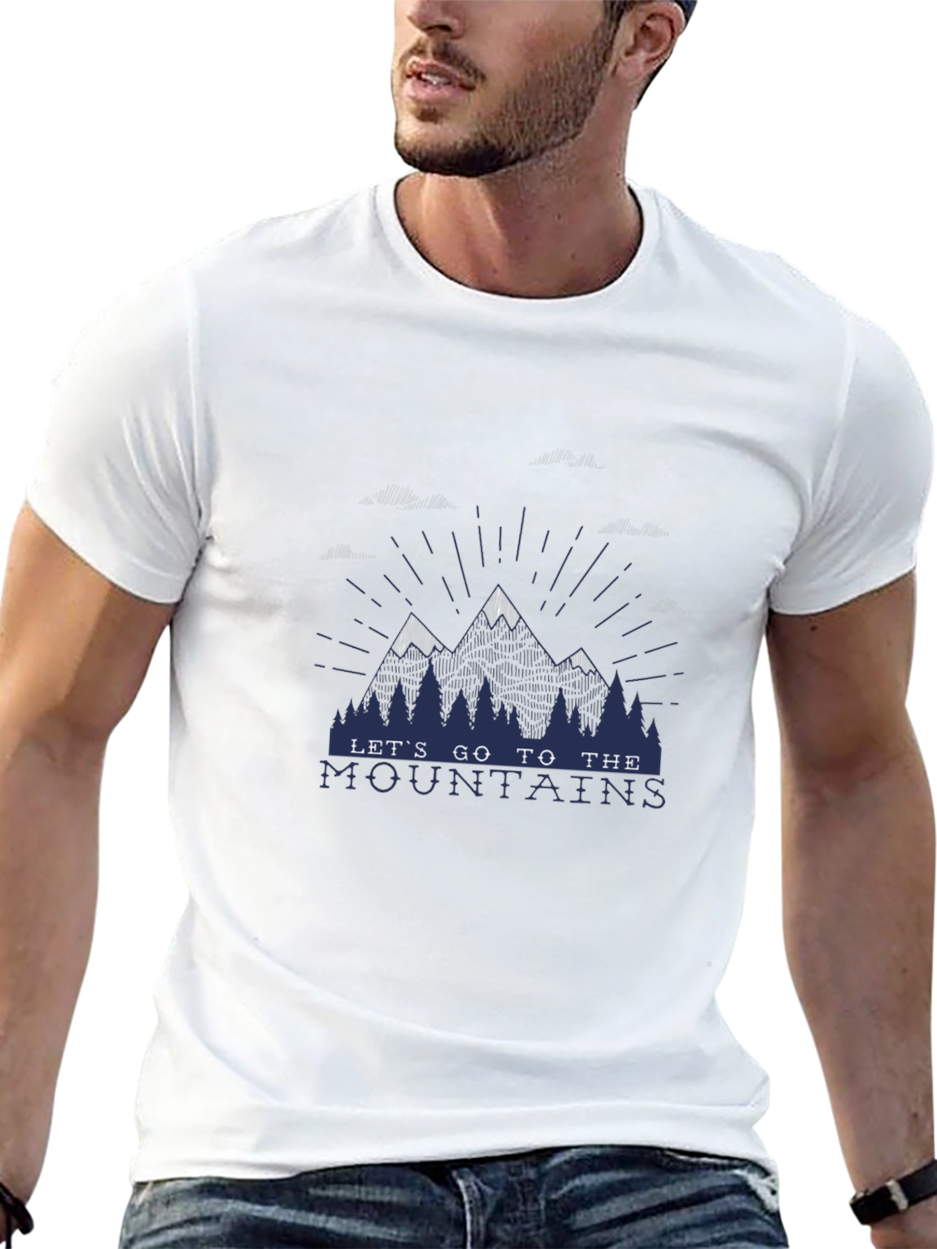Lets Go To The Mountains Graphic T-Shirt