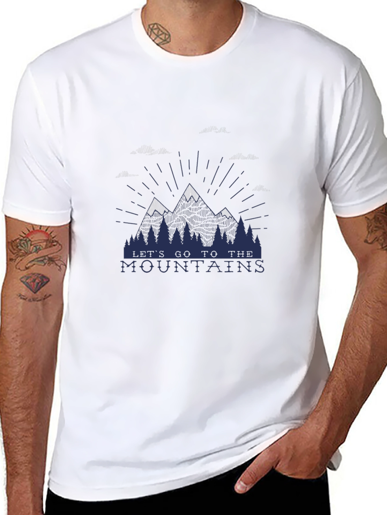 Lets Go To The Mountains Graphic T-Shirt