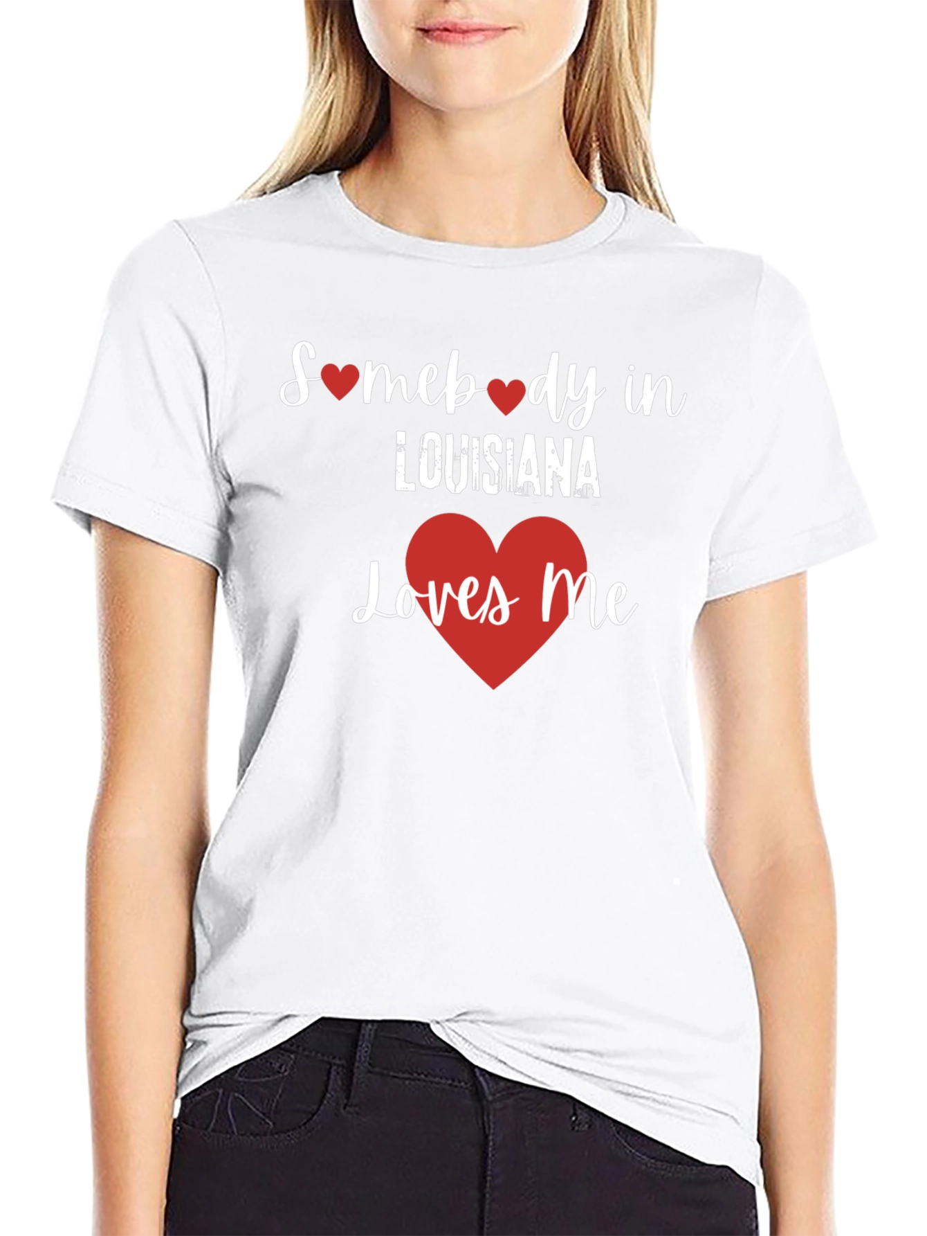 Somebody in Louisiana Loves Me Graphic Tee