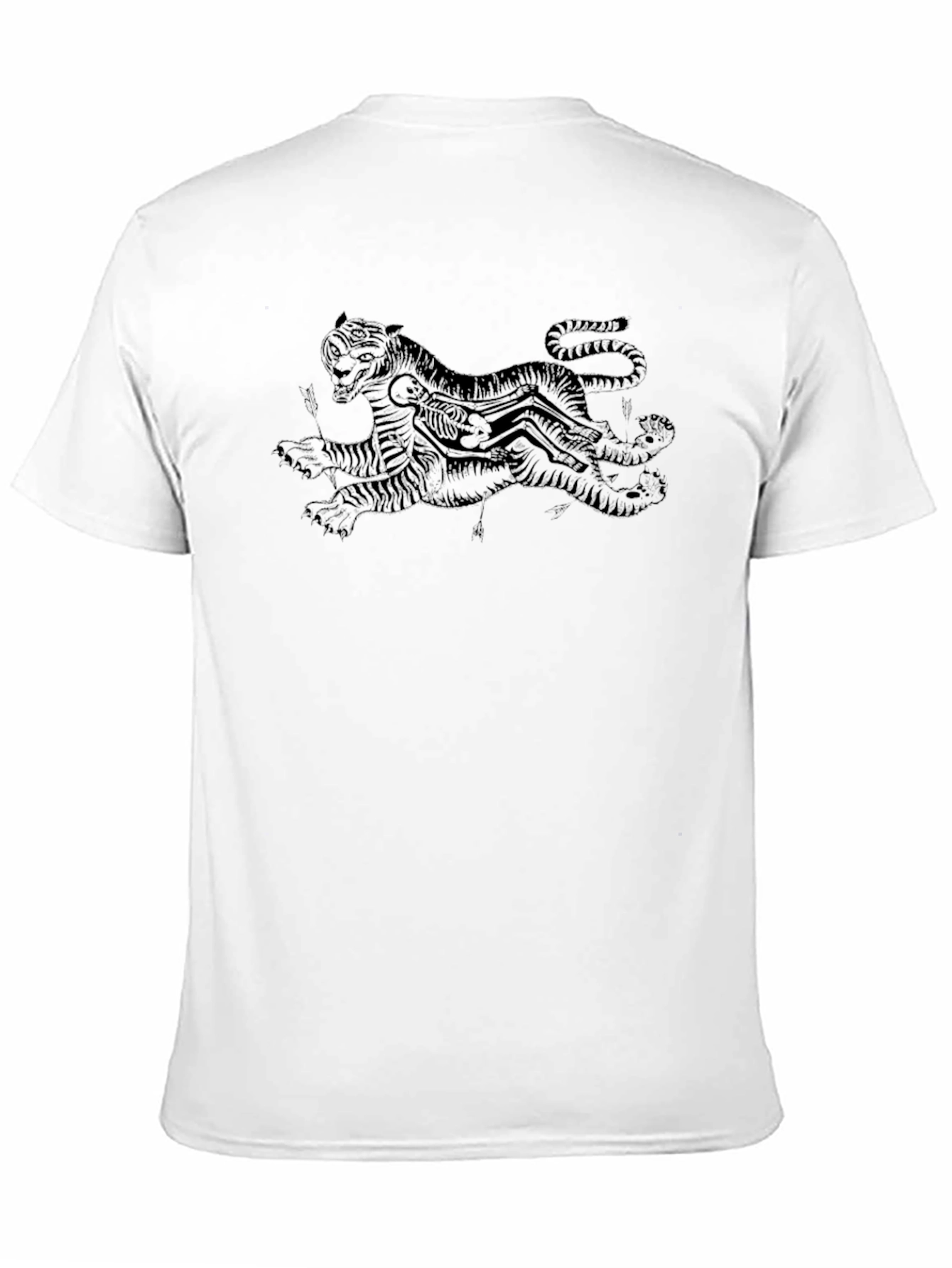 Mens Black Graphic Tee - Tiger
