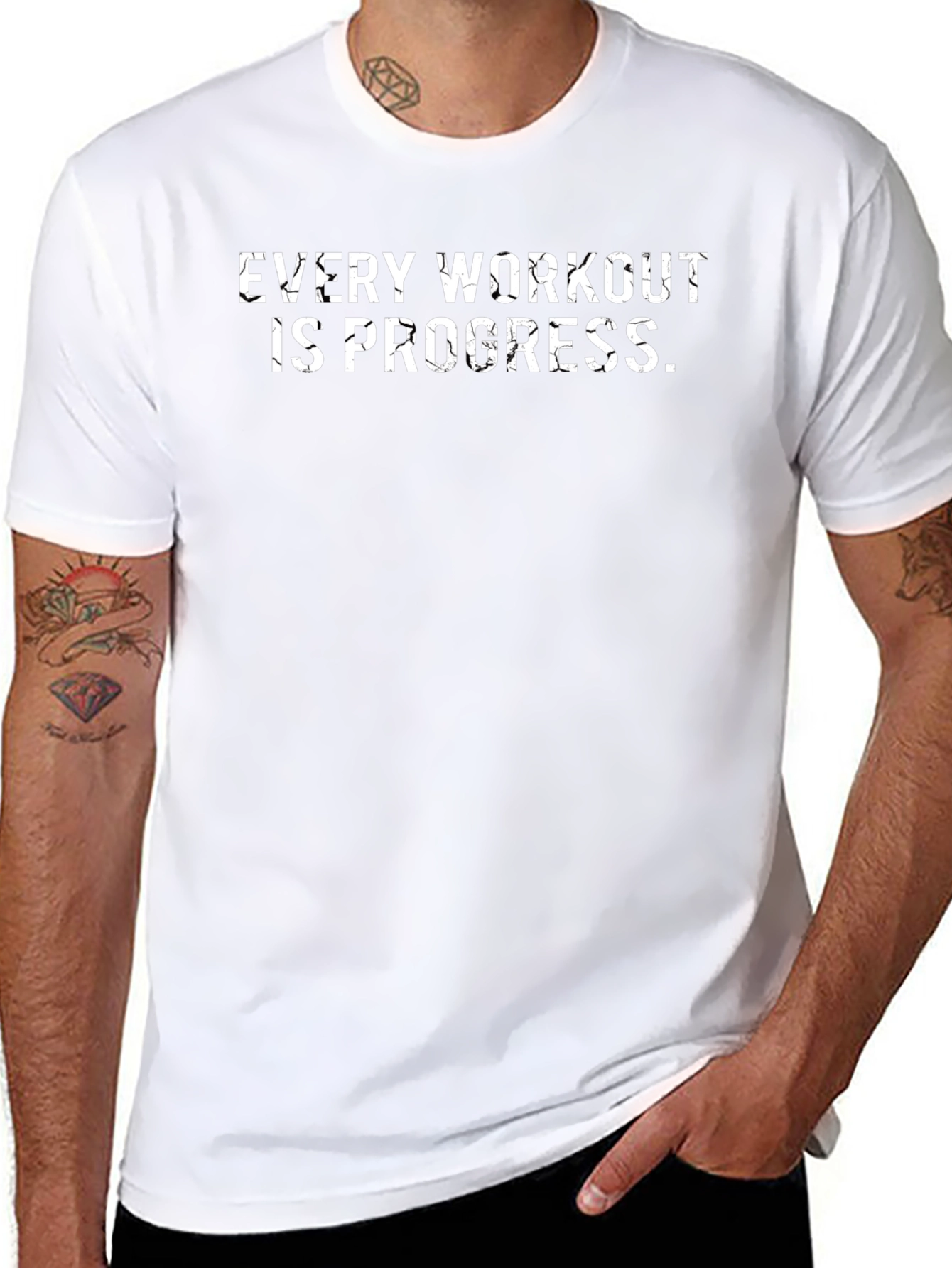 Every Workout is Progress Black T-Shirt