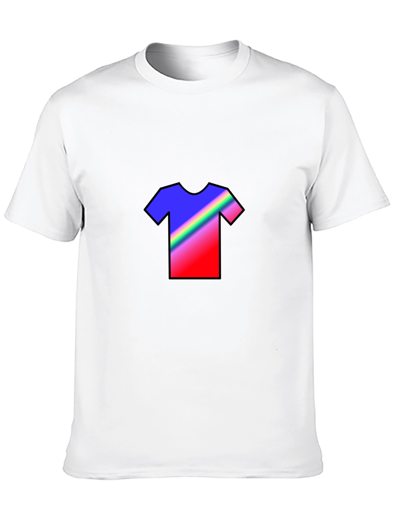 Rainbow Graphic Tee - Mens Black T-Shirt