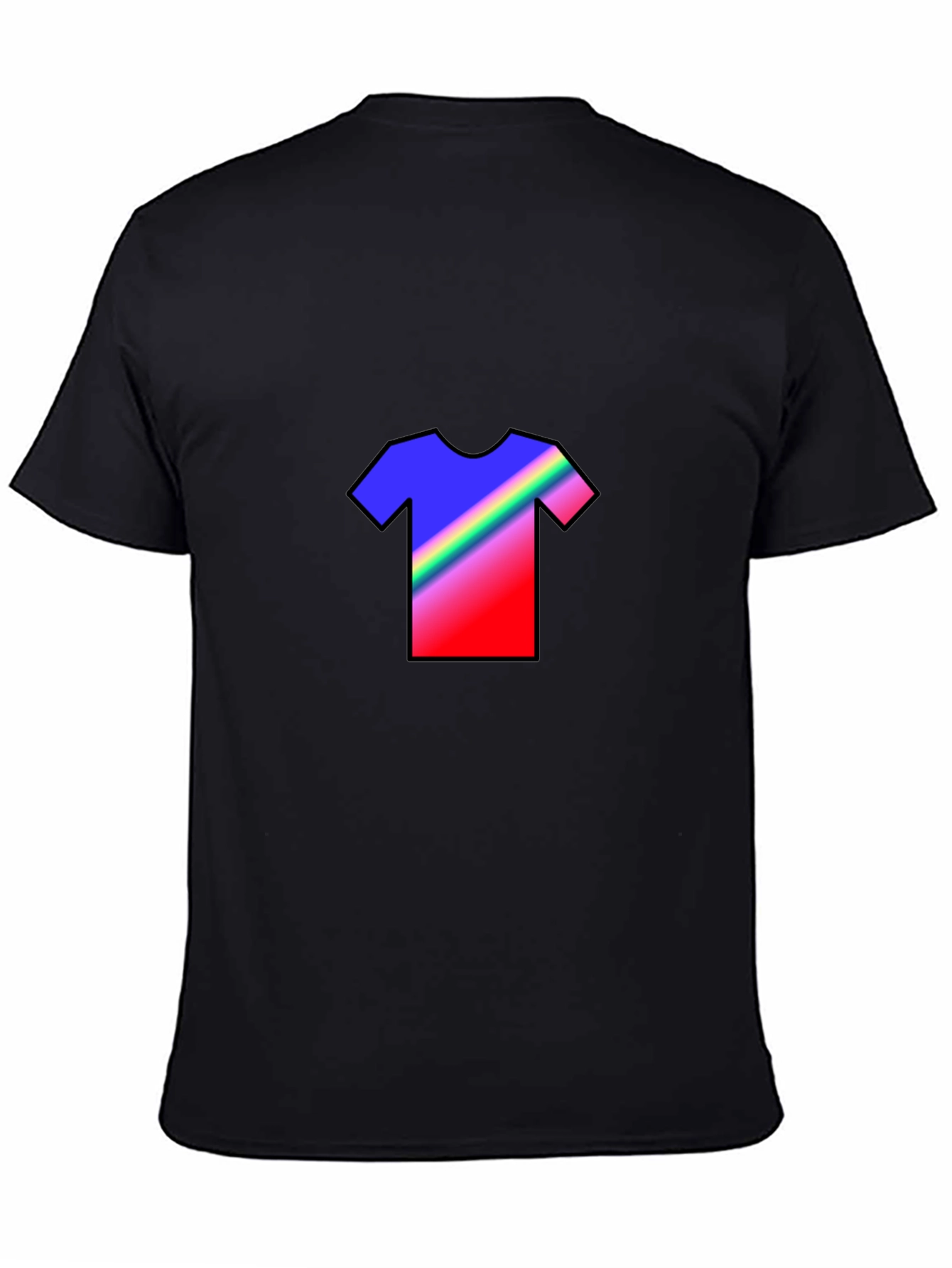 Rainbow Graphic Tee - Mens Black T-Shirt