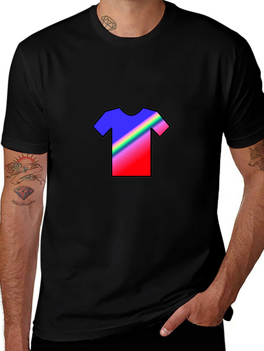 Rainbow Graphic Tee - Mens Black T-Shirt