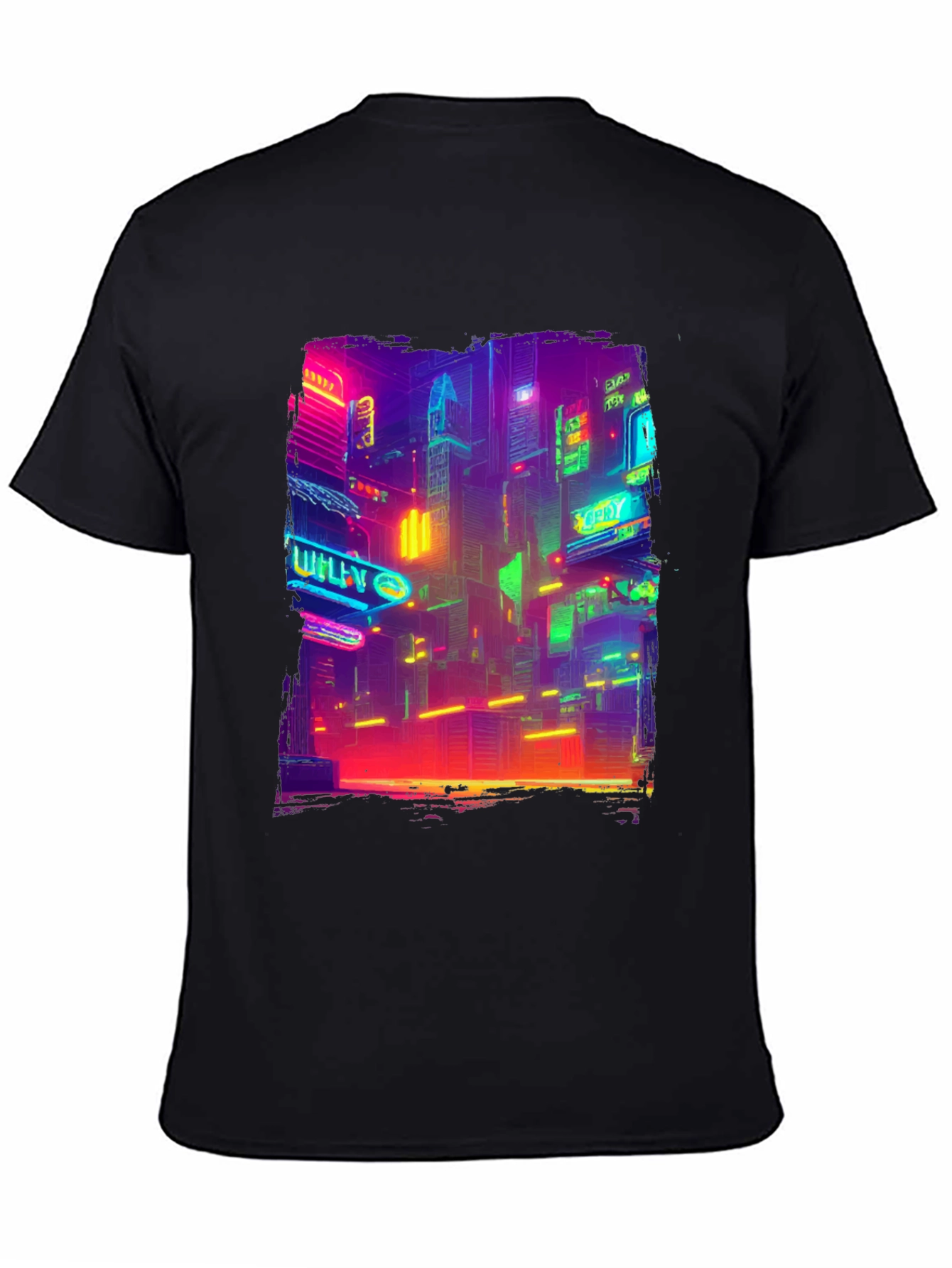 Cyberpunk Cityscape T-Shirt