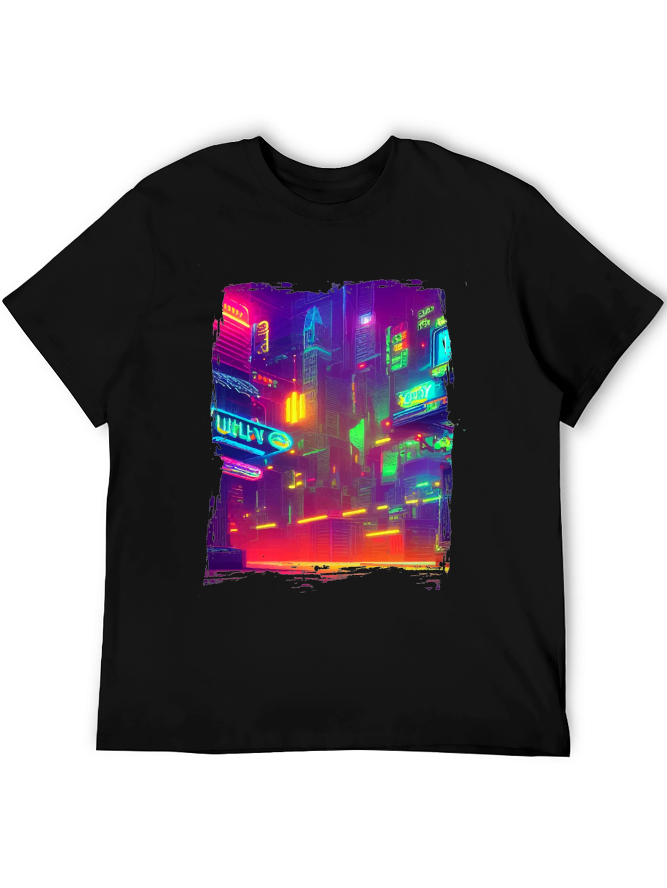 Cyberpunk Cityscape T-Shirt