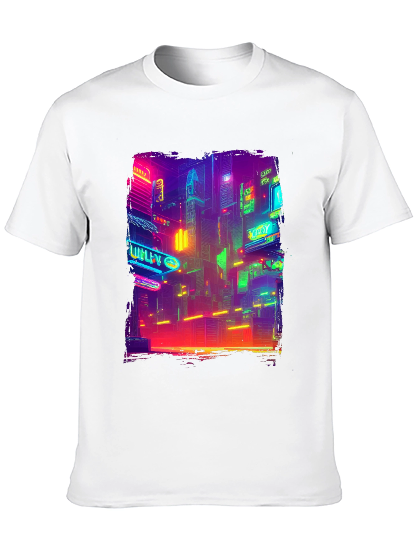 Cyberpunk Cityscape T-Shirt