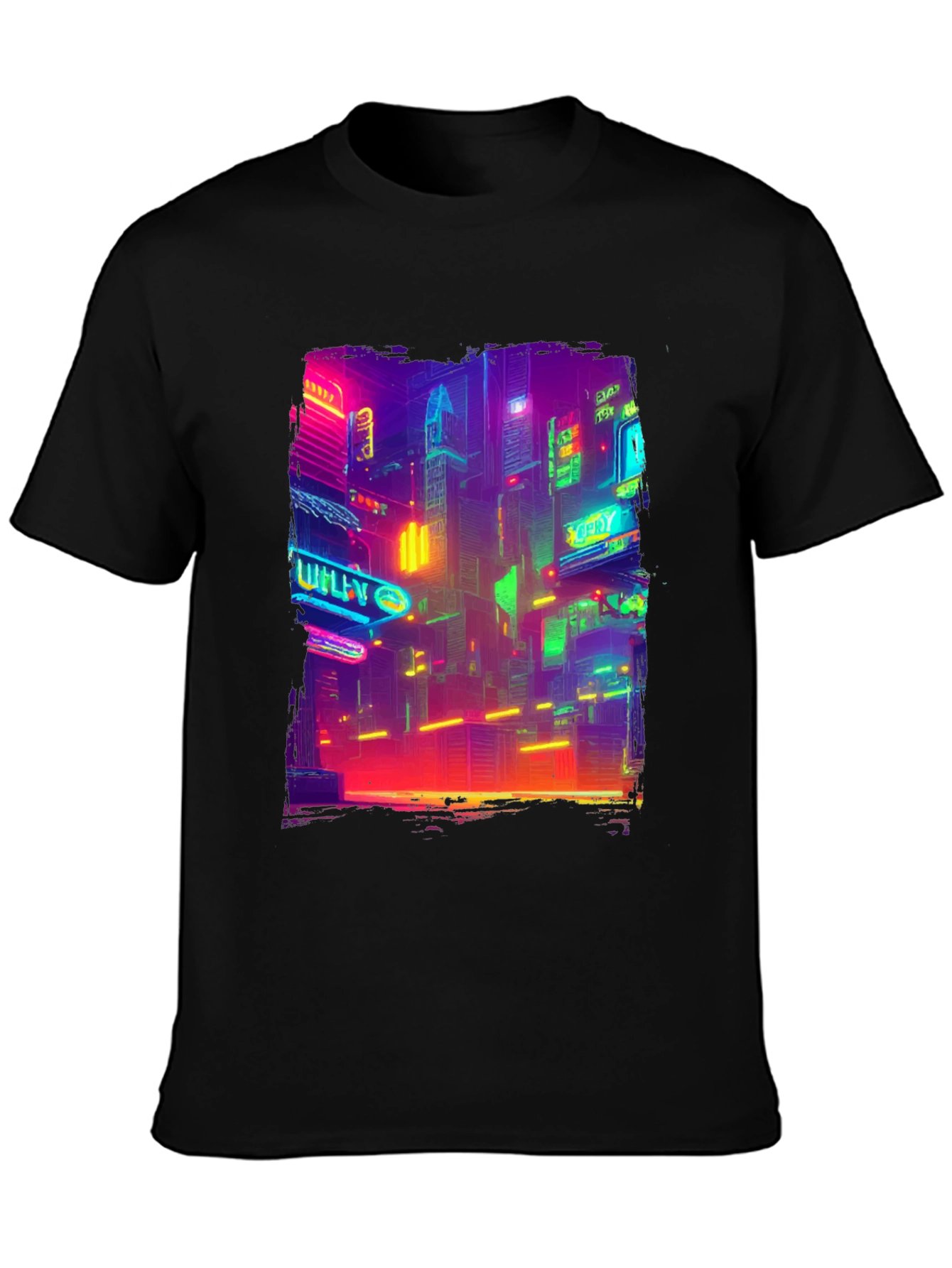 Cyberpunk Cityscape T-Shirt