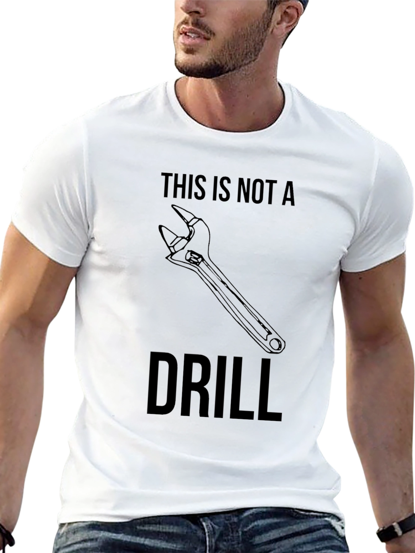 This Is Not a Drill Wrench Graphic Tee