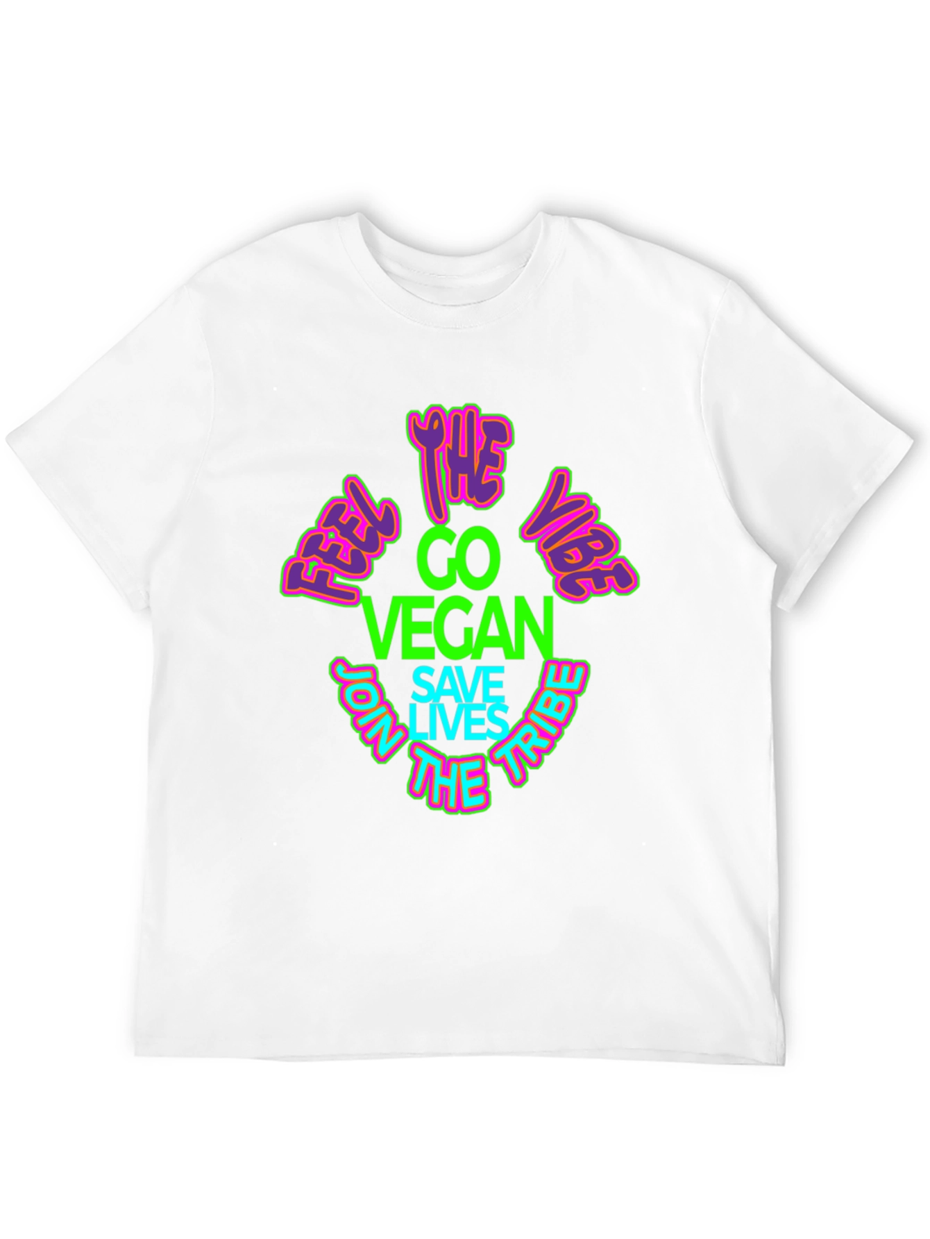 Vegan Vibe T-Shirt - Save Lives Join the Tribe!