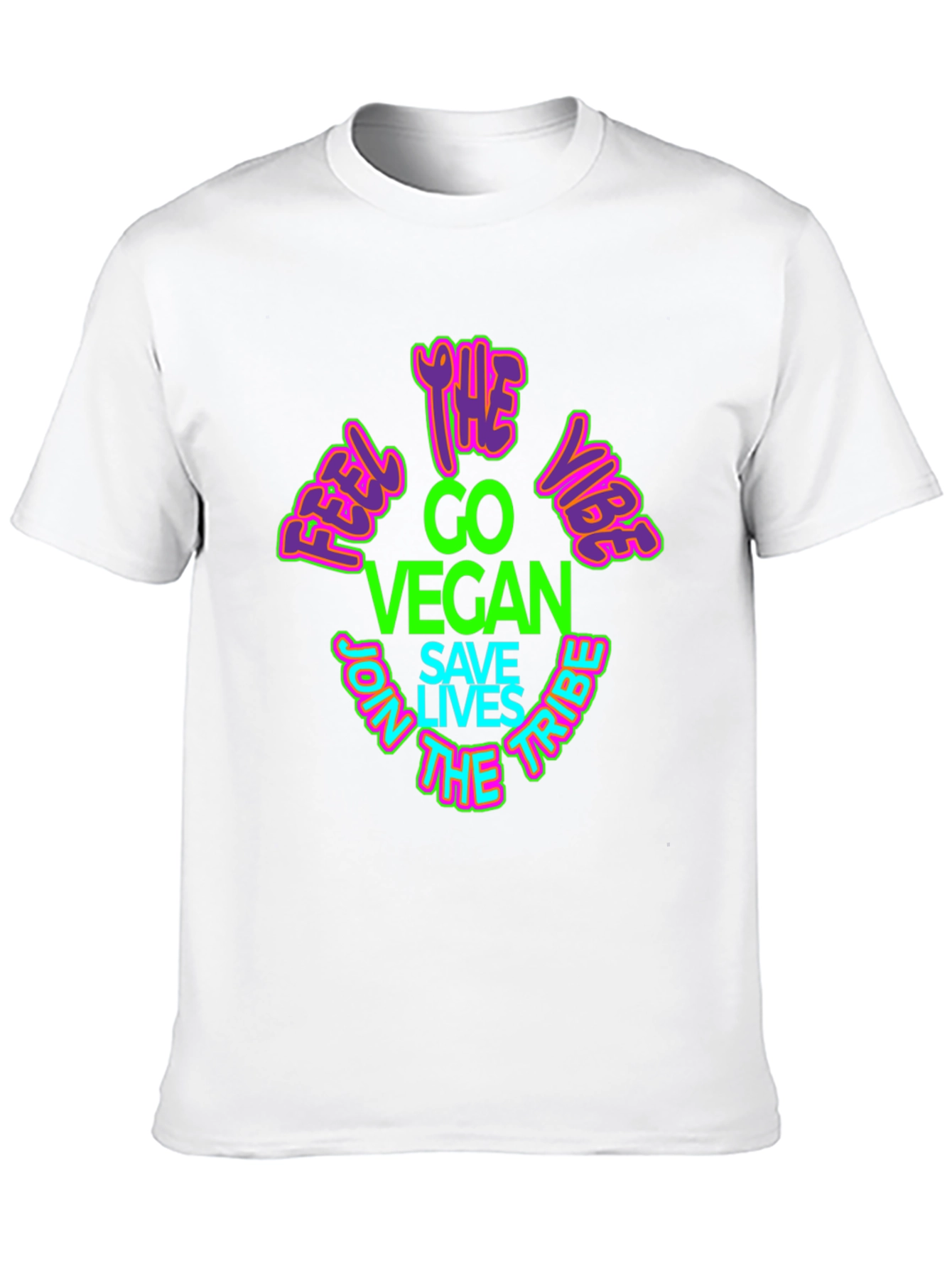 Vegan Vibe T-Shirt - Save Lives Join the Tribe!