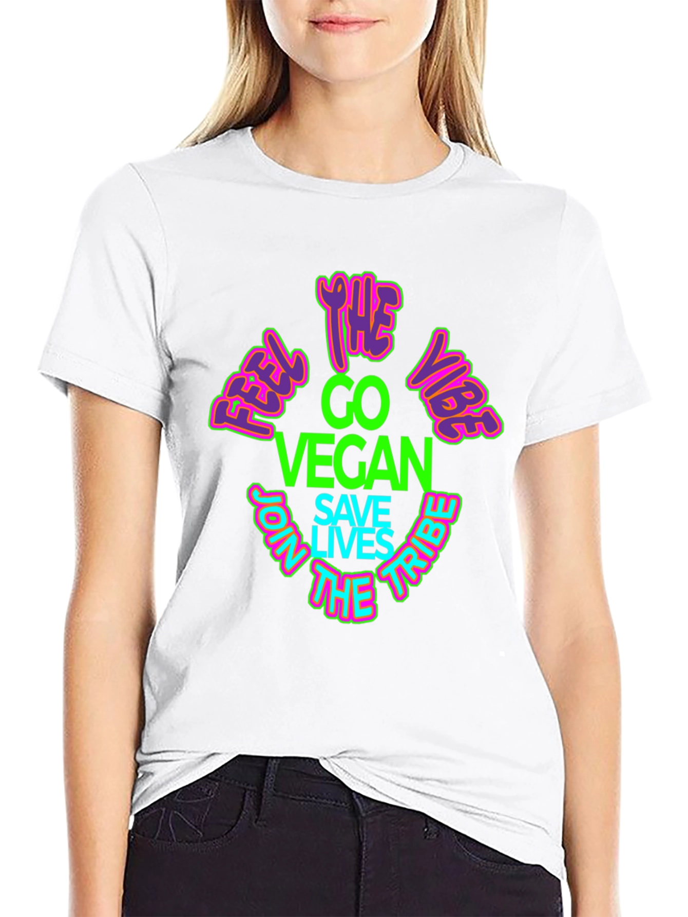 Vegan Vibe T-Shirt - Save Lives Join the Tribe!