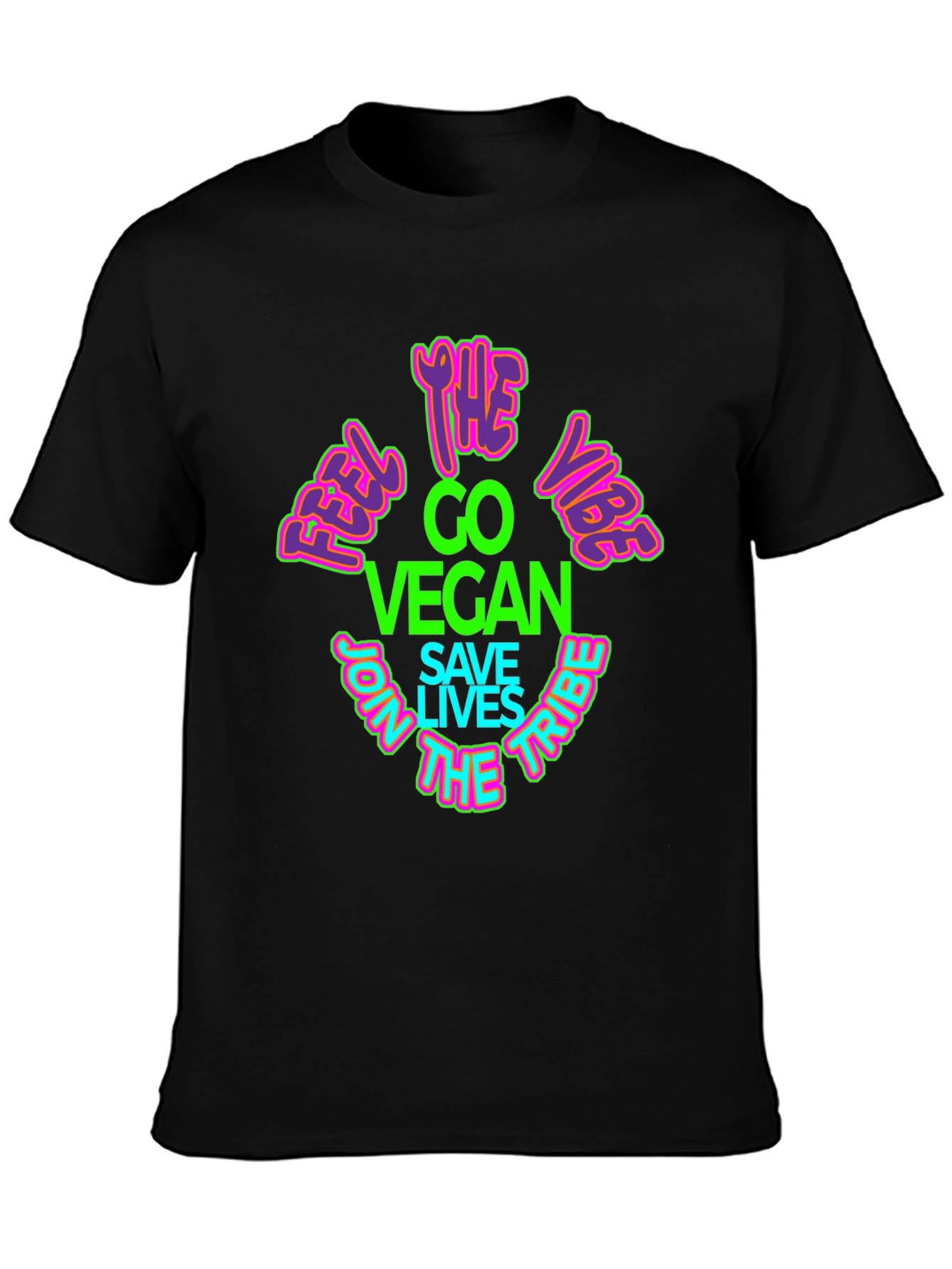 Vegan Vibe T-Shirt - Save Lives Join the Tribe!