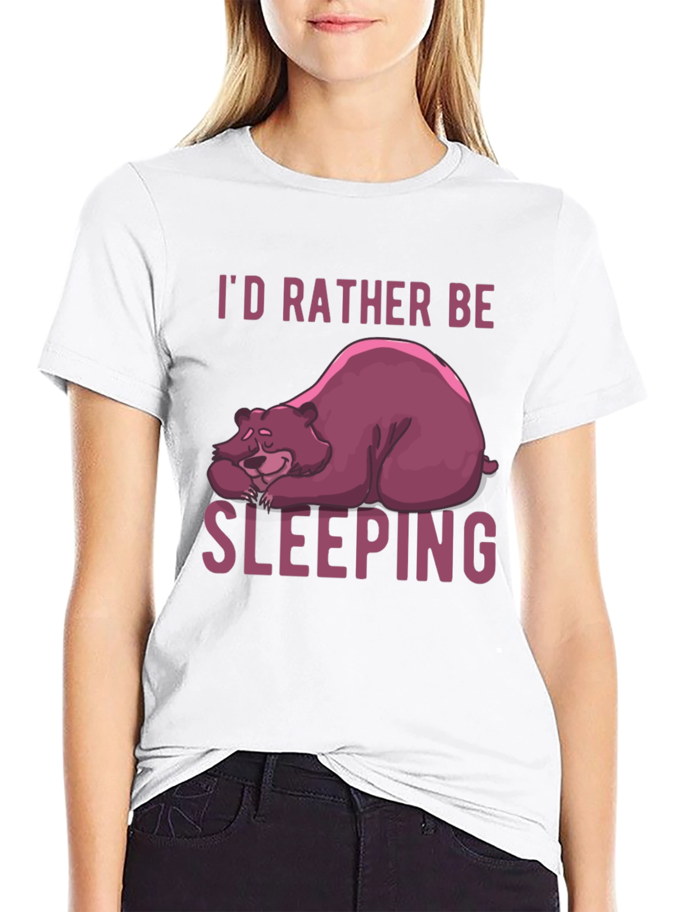 Id Rather Be Sleeping Bear Graphic Tee