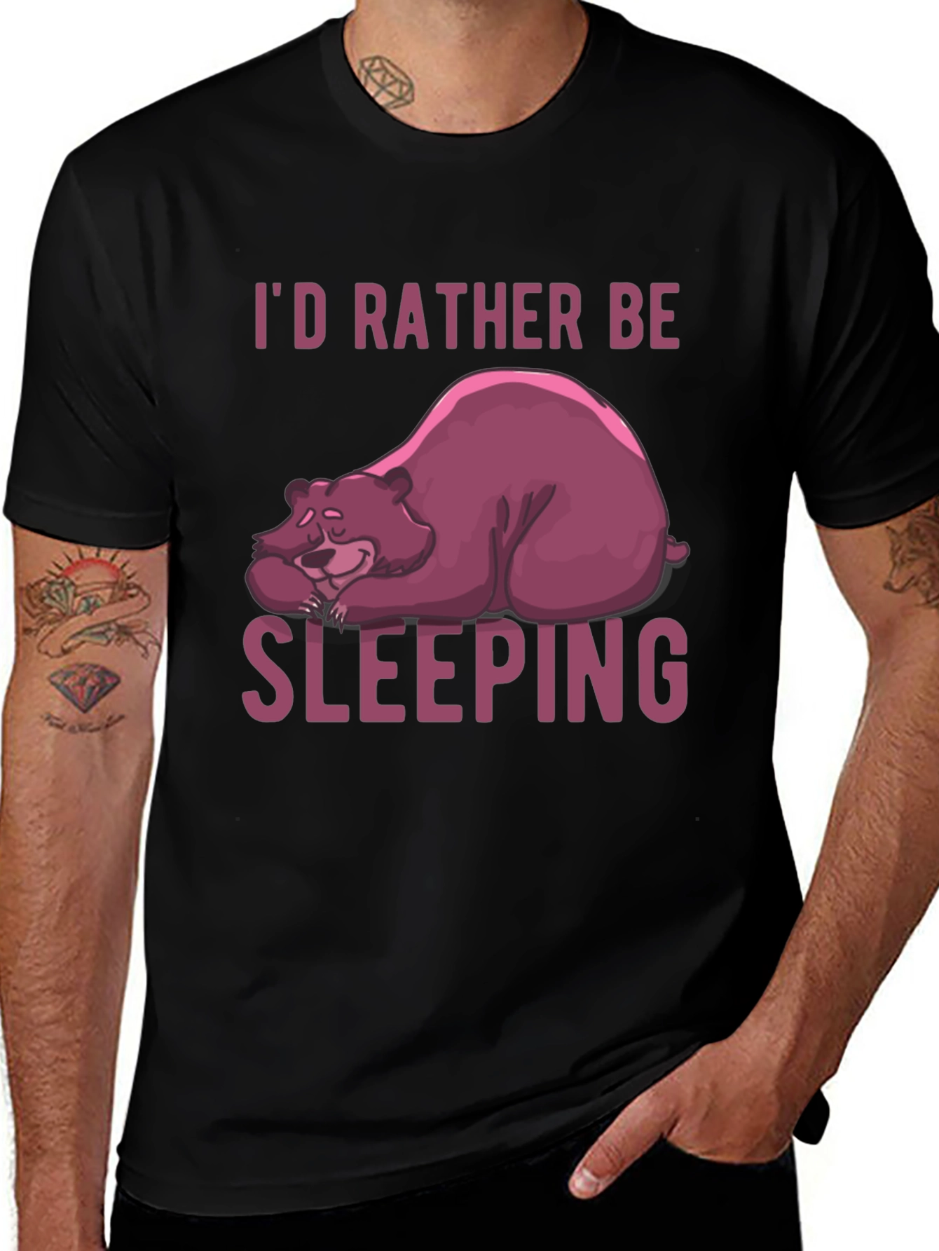 Id Rather Be Sleeping Bear Graphic Tee