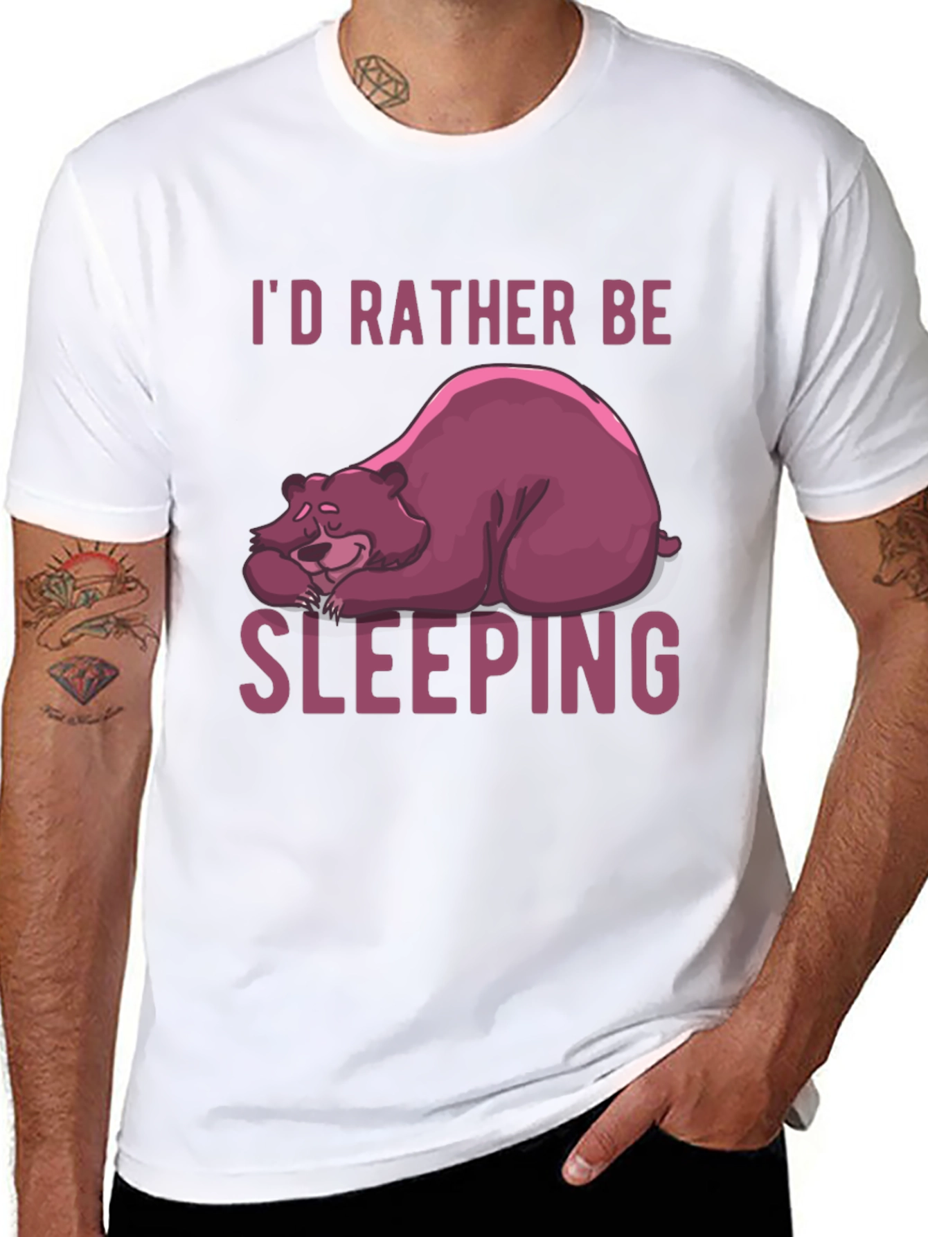 Id Rather Be Sleeping Bear Graphic Tee