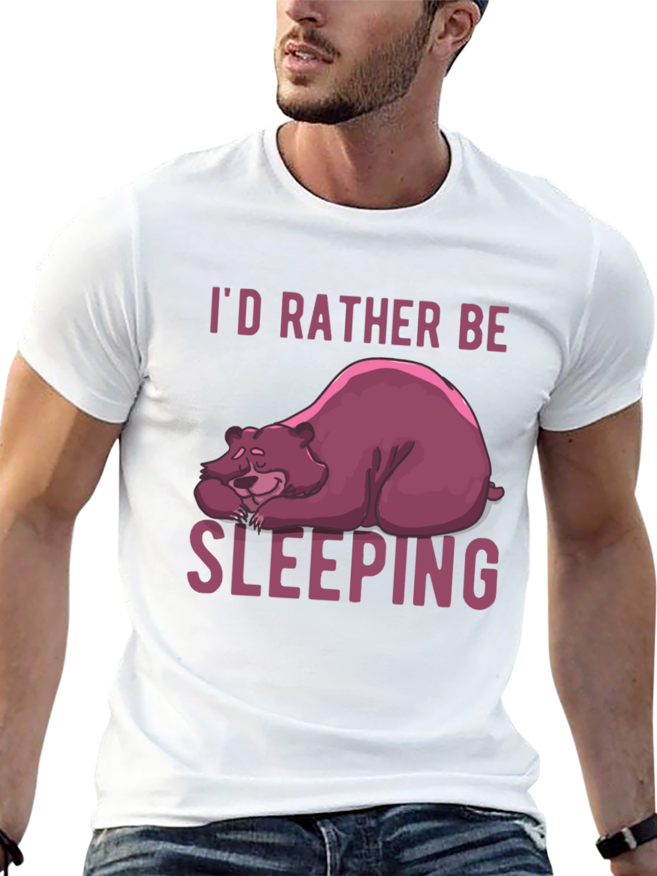 Id Rather Be Sleeping Bear Graphic Tee