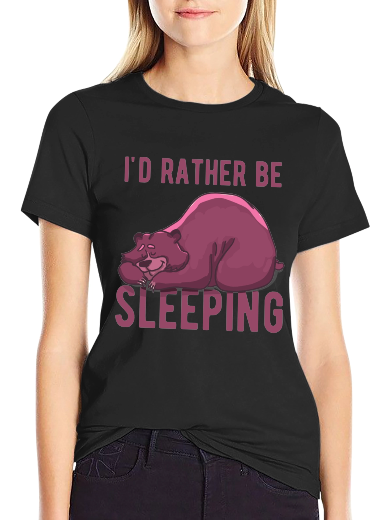 Id Rather Be Sleeping Bear Graphic Tee