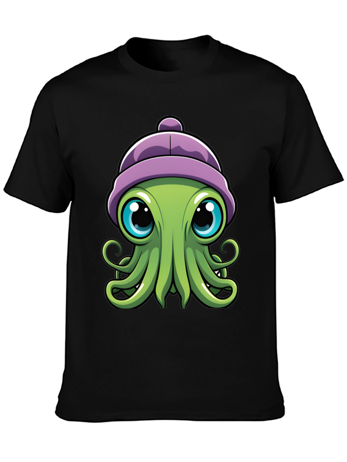 Cute Octopus T-Shirt - Cartoon Character Graphic Tee