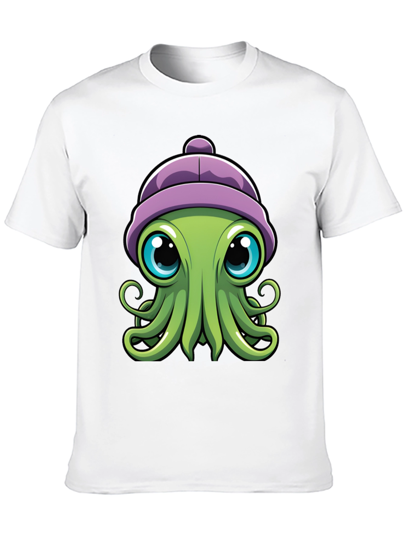 Cute Octopus T-Shirt - Cartoon Character Graphic Tee