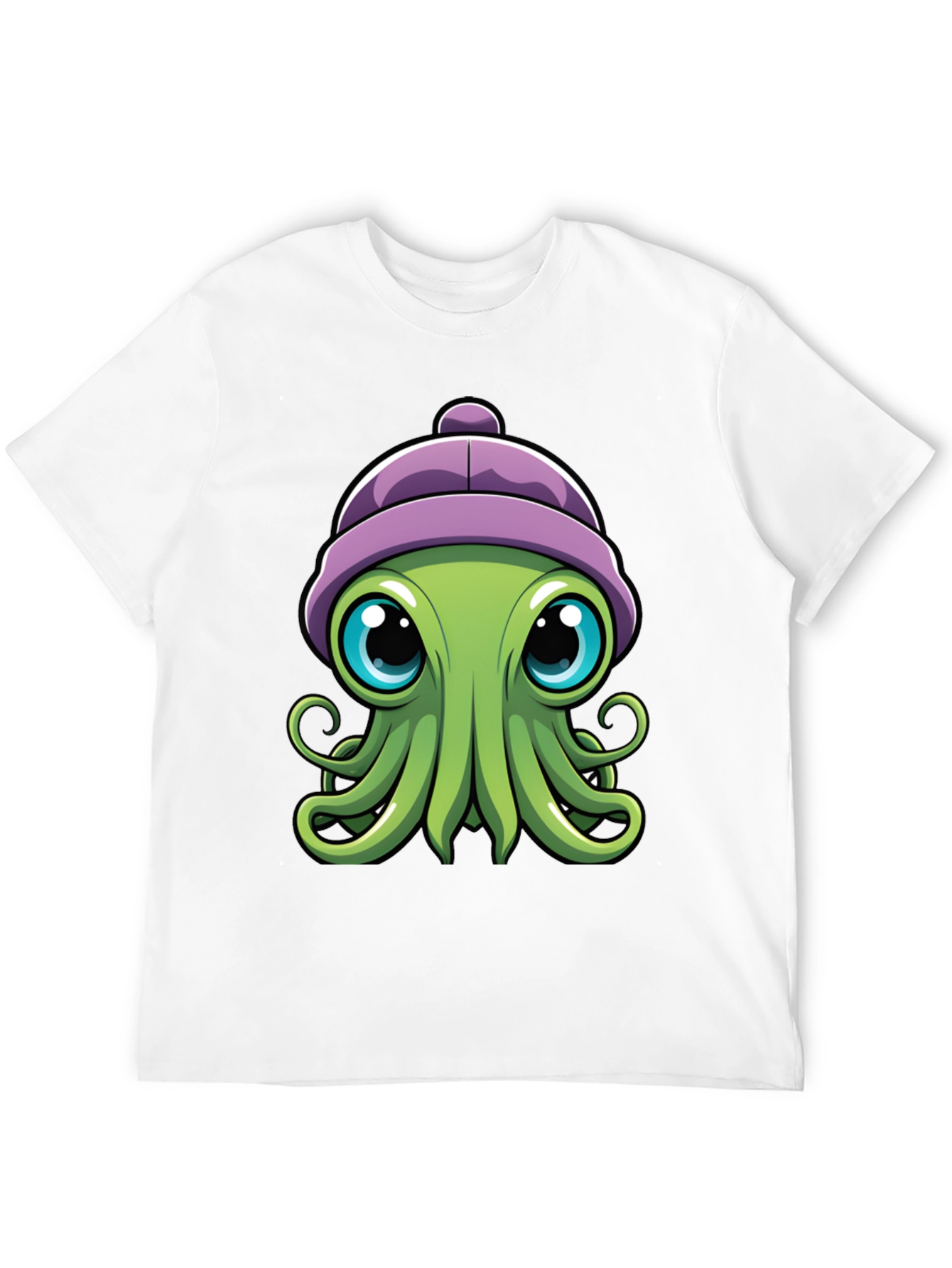 Cute Octopus T-Shirt - Cartoon Character Graphic Tee