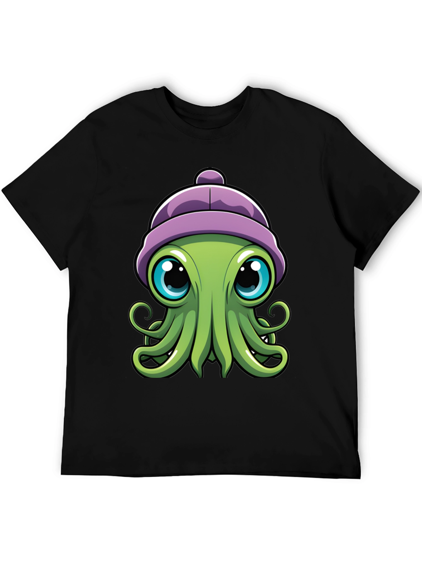 Cute Octopus T-Shirt - Cartoon Character Graphic Tee