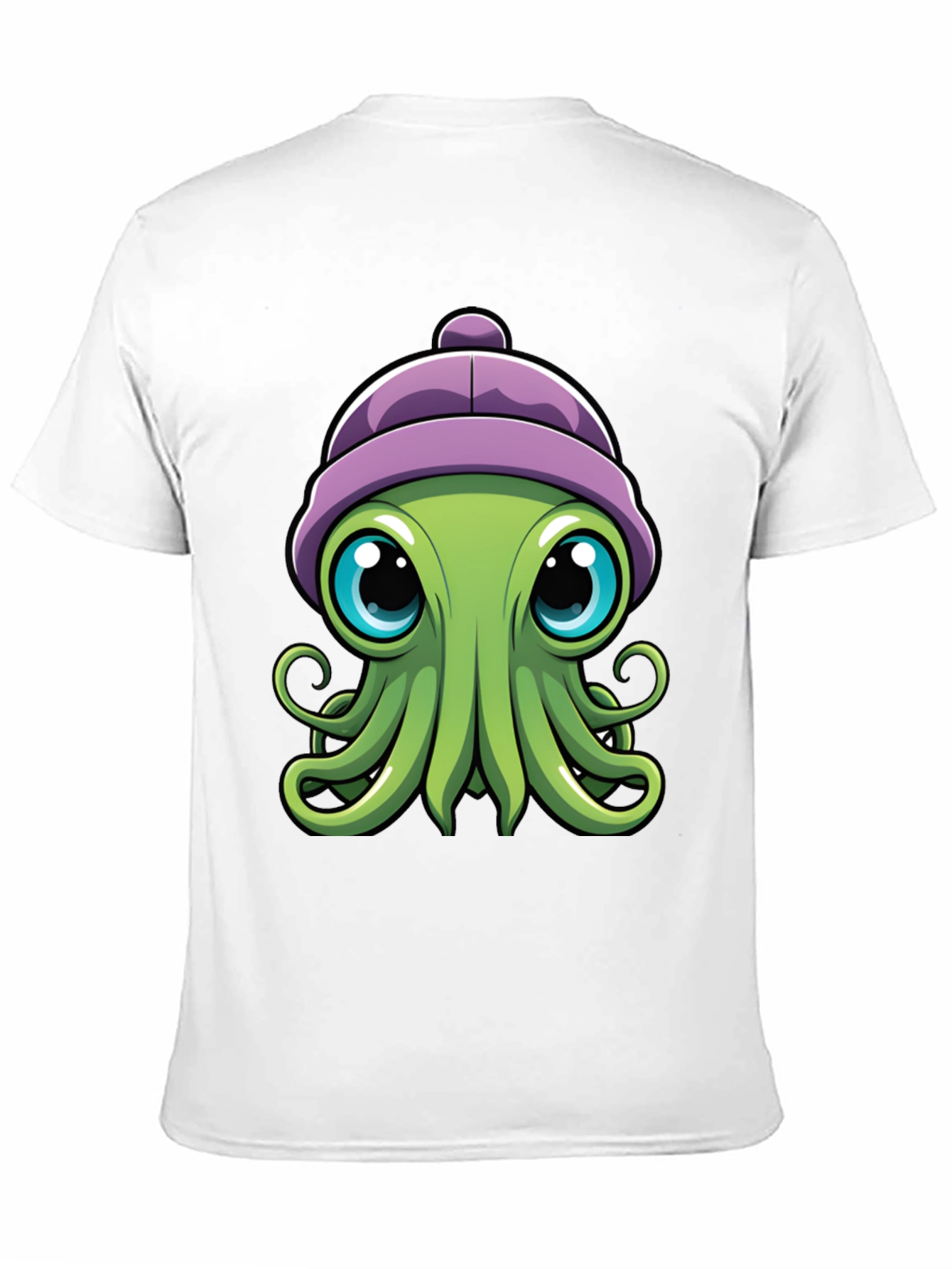 Cute Octopus T-Shirt - Cartoon Character Graphic Tee
