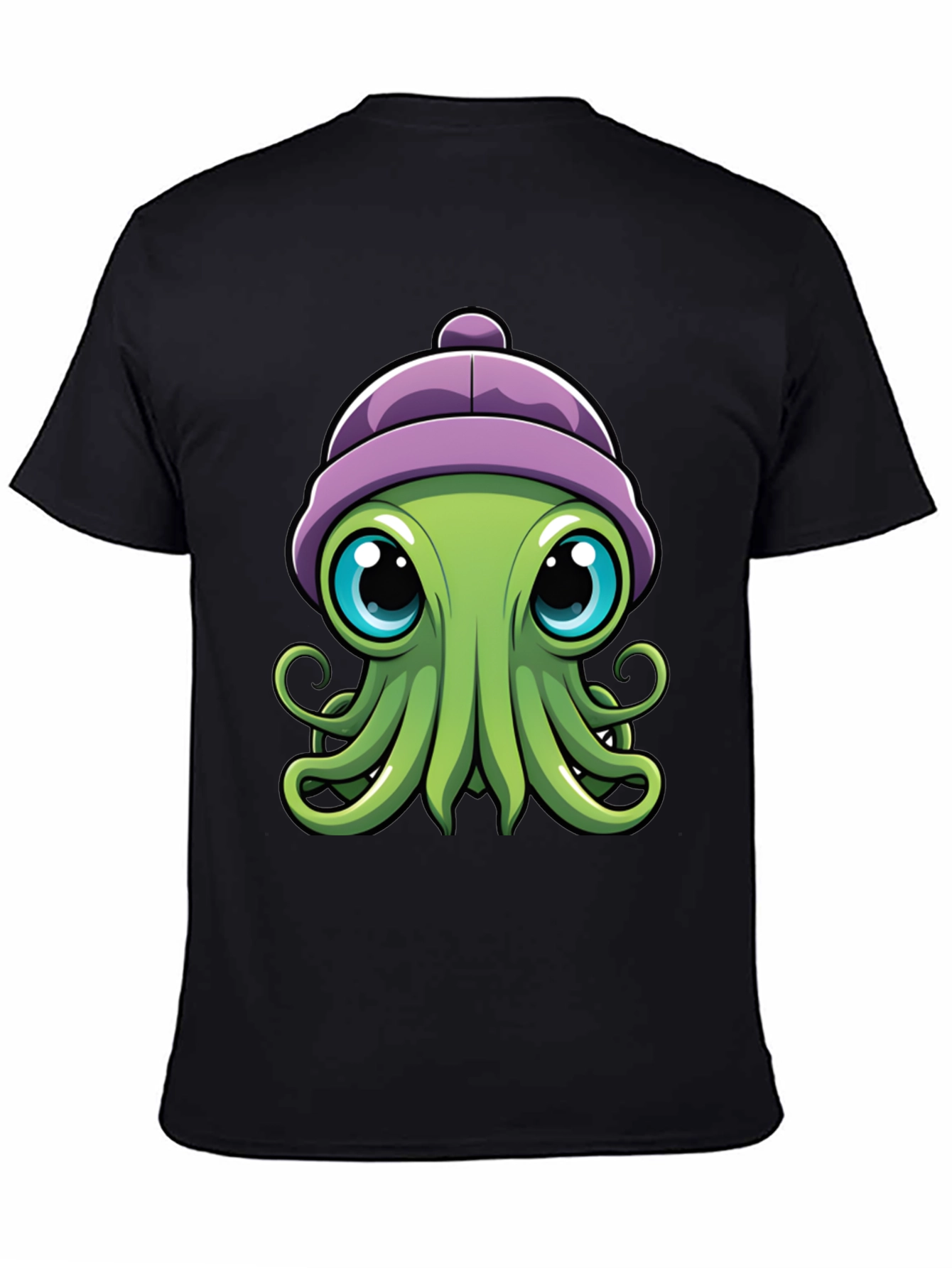 Cute Octopus T-Shirt - Cartoon Character Graphic Tee