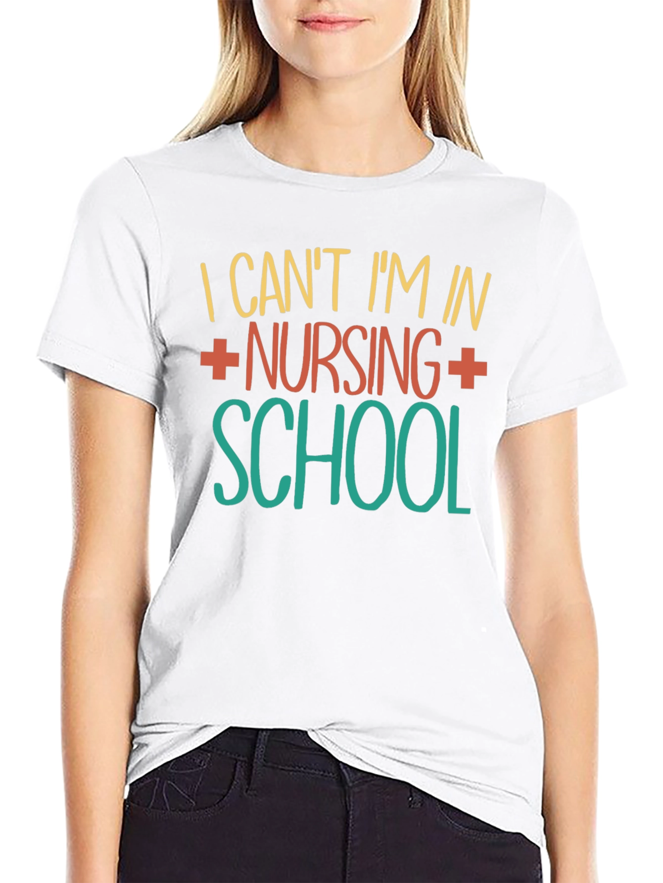 Nursing School T-Shirt - I Cant Im In...