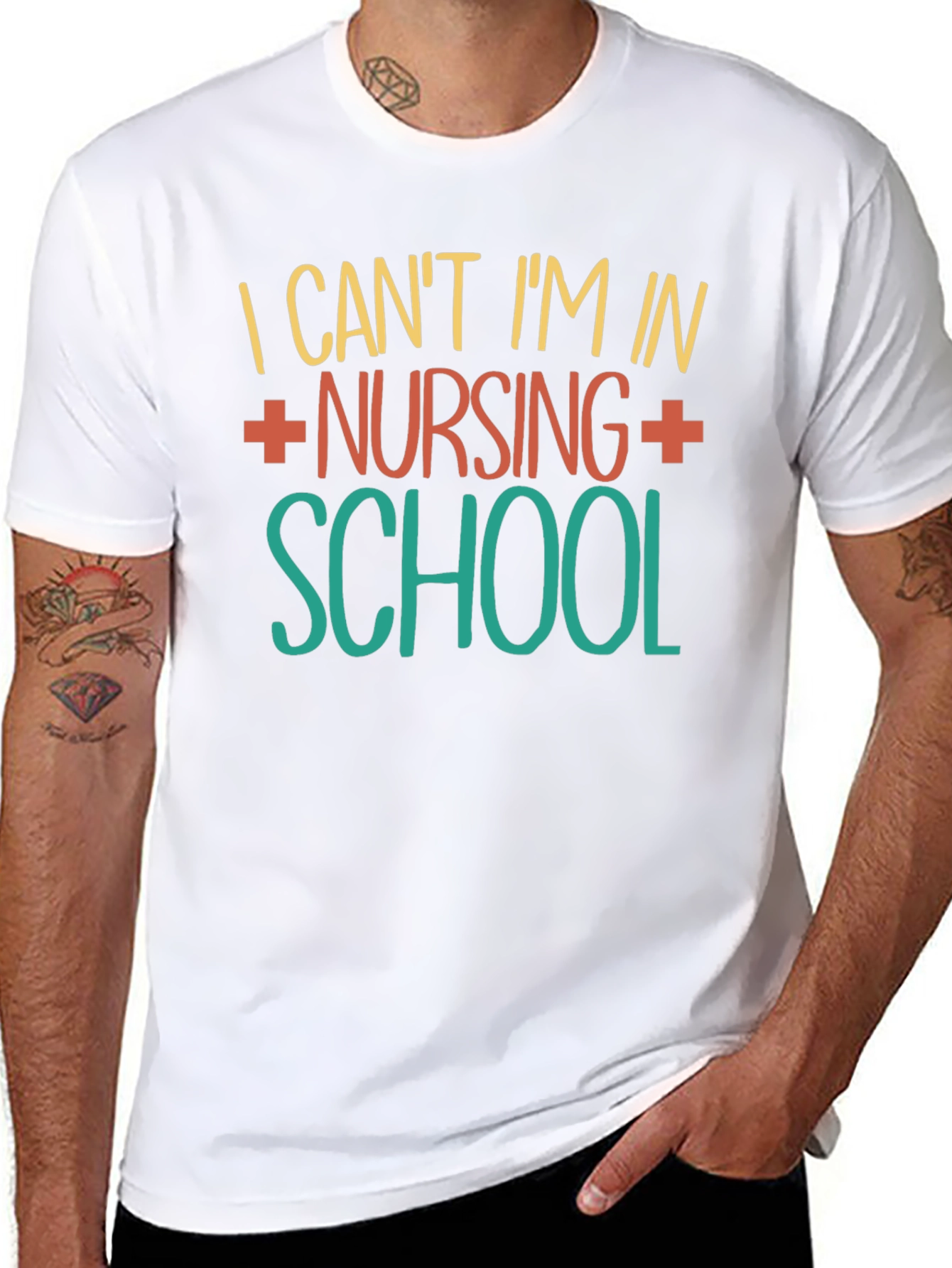 Nursing School T-Shirt - I Cant Im In...