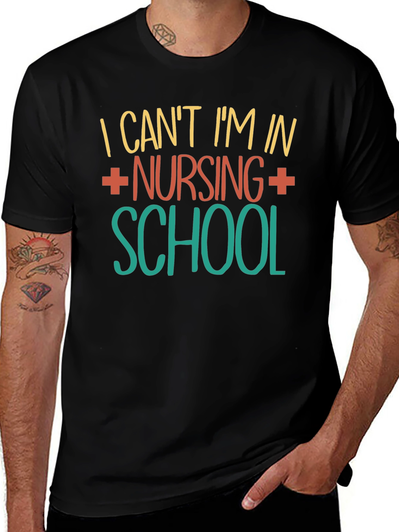 Nursing School T-Shirt - I Cant Im In...