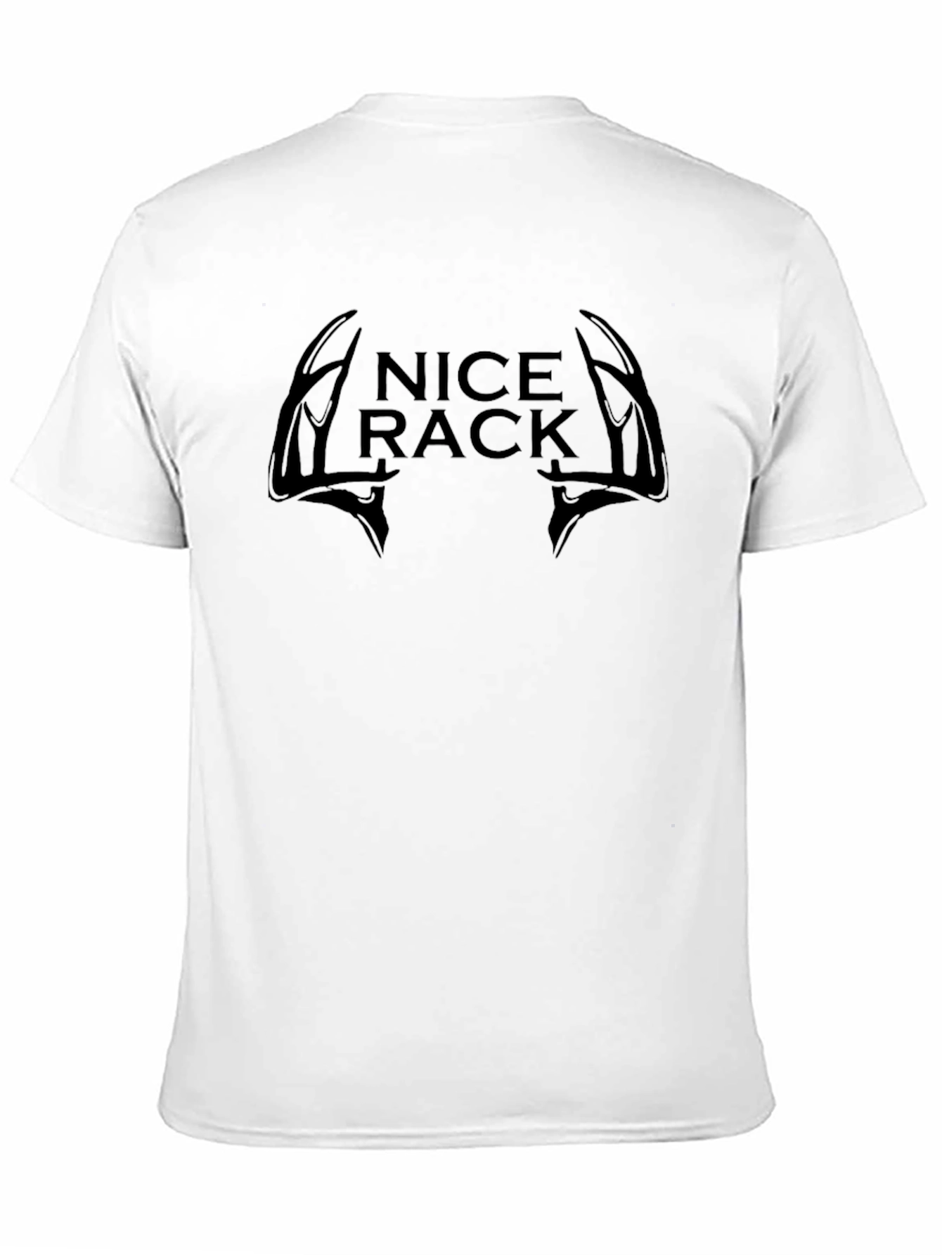 Funny Nice Rack Deer Antler T-Shirt - Black