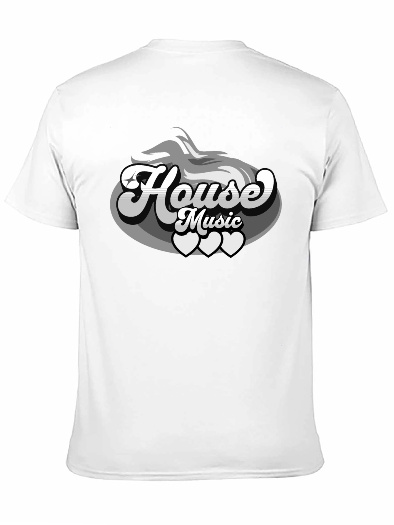 House Music Graphic Tee - Cool Retro Design