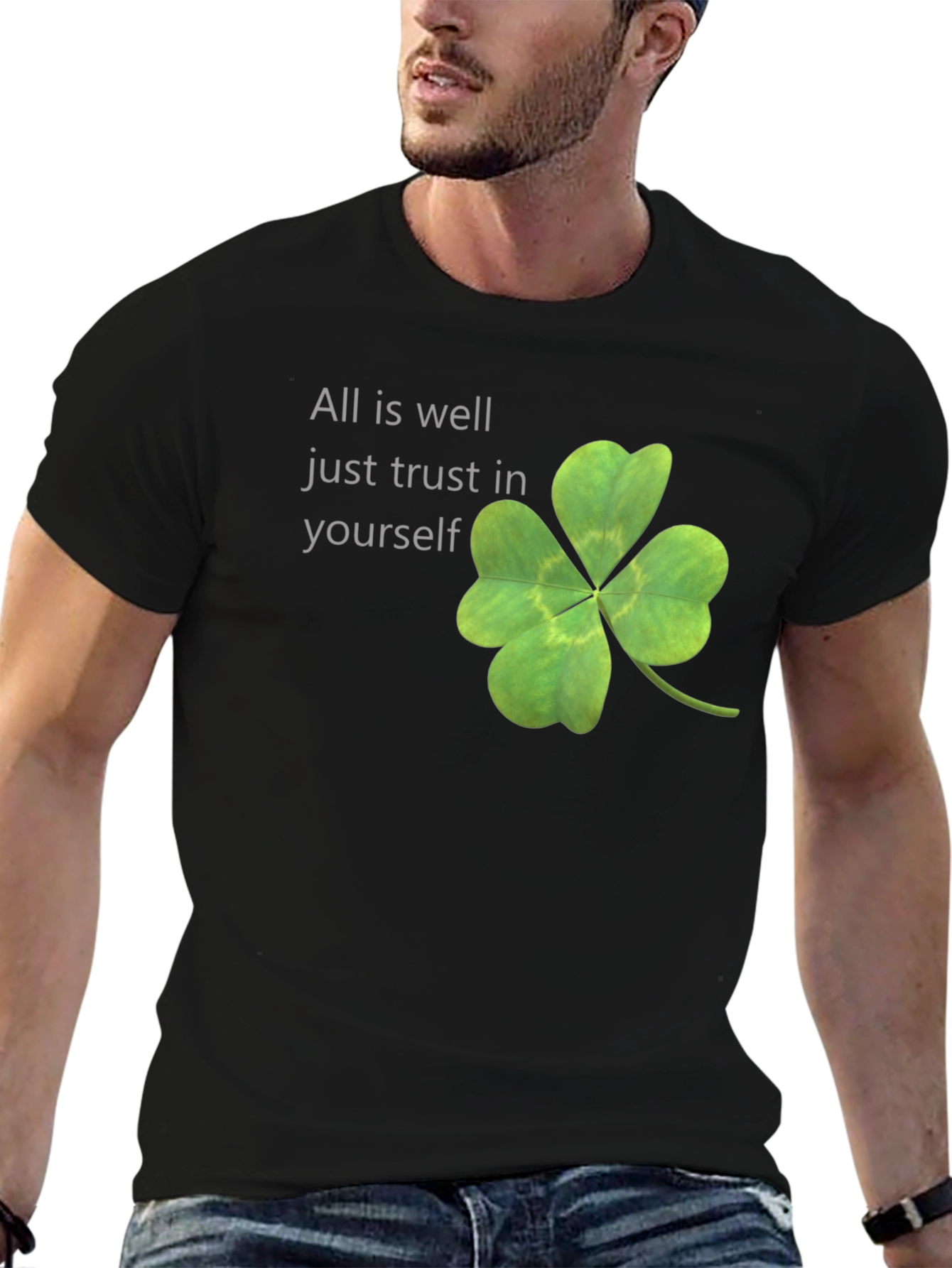 Lucky Clover Tee: All is Well - Trust Yourself