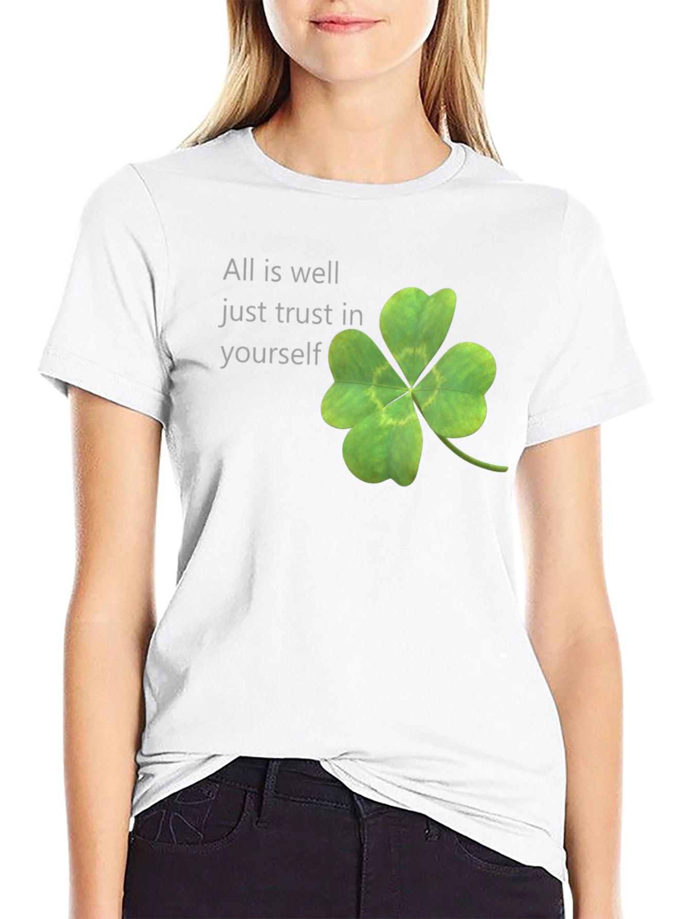 Lucky Clover Tee: All is Well - Trust Yourself