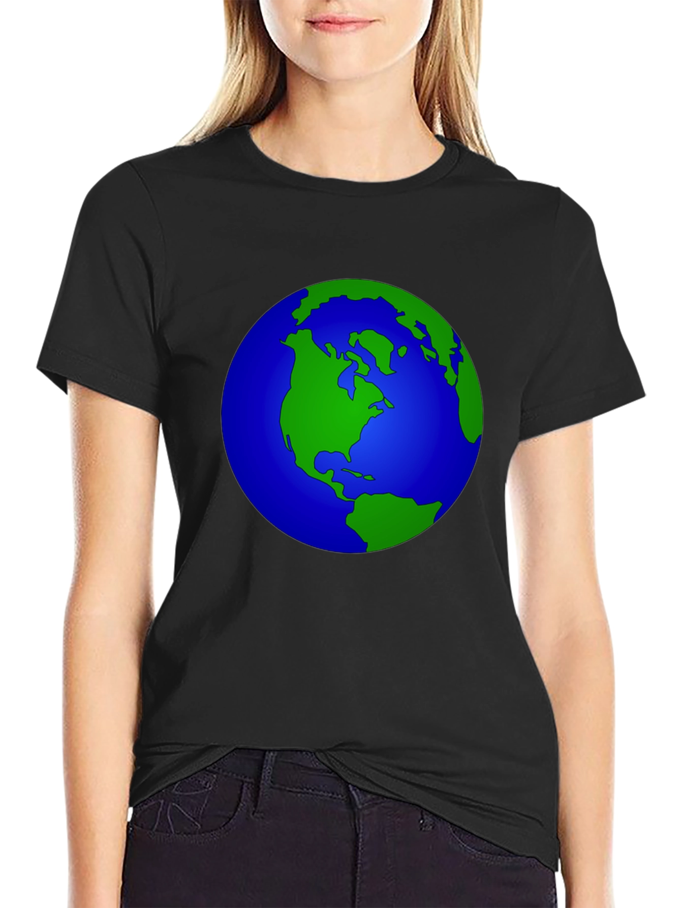 Earth Graphic T-Shirt - Black