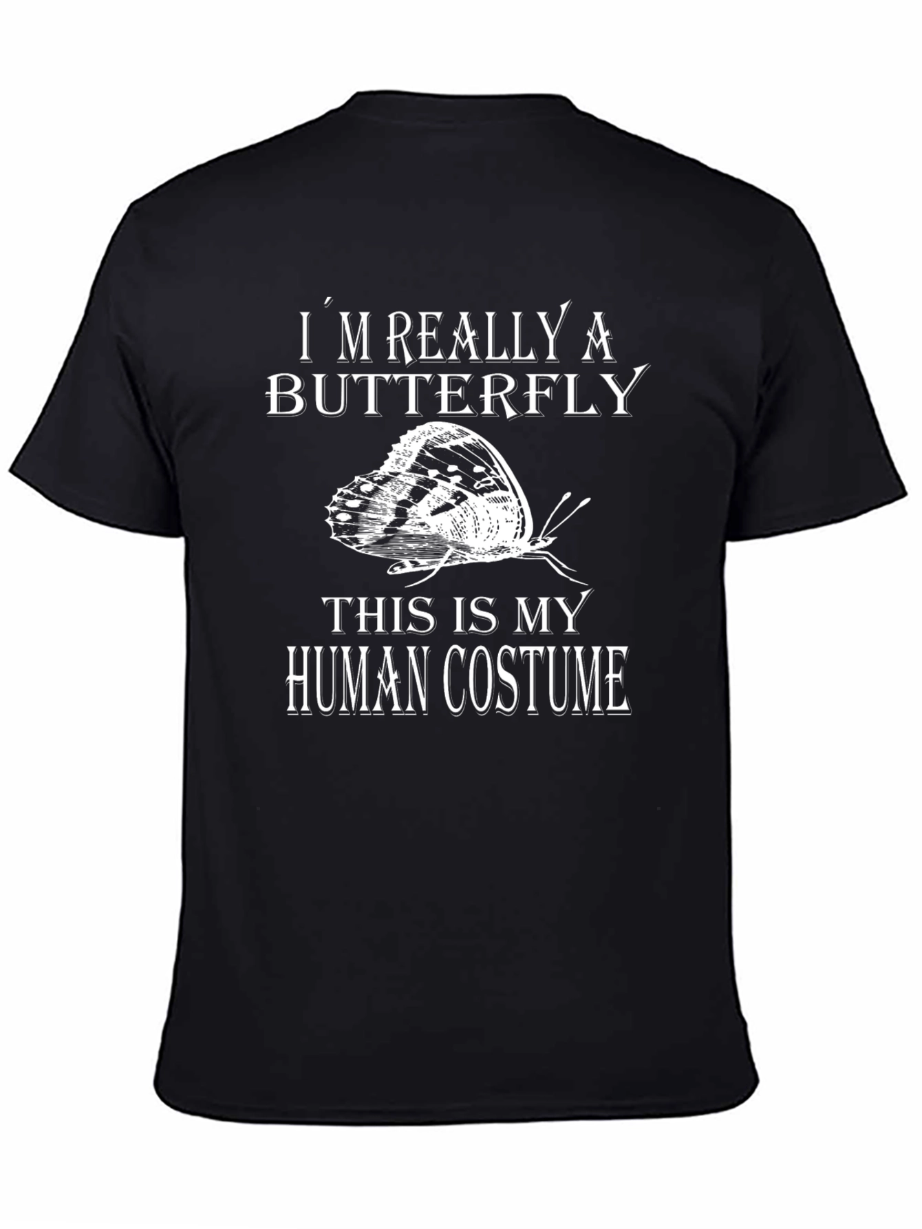 Butterfly Human Costume Funny Graphic Tee