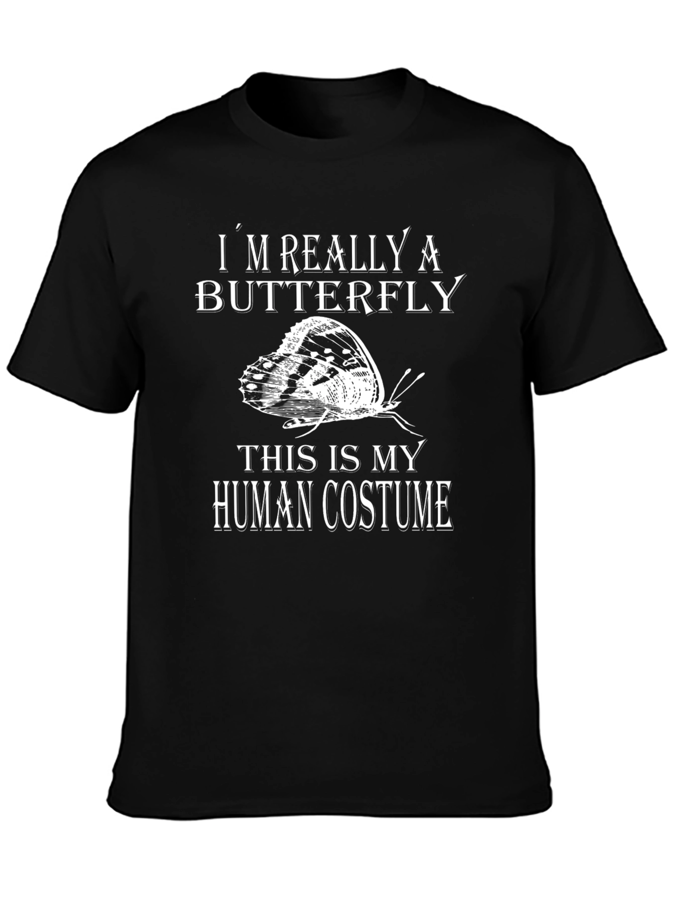 Butterfly Human Costume Funny Graphic Tee