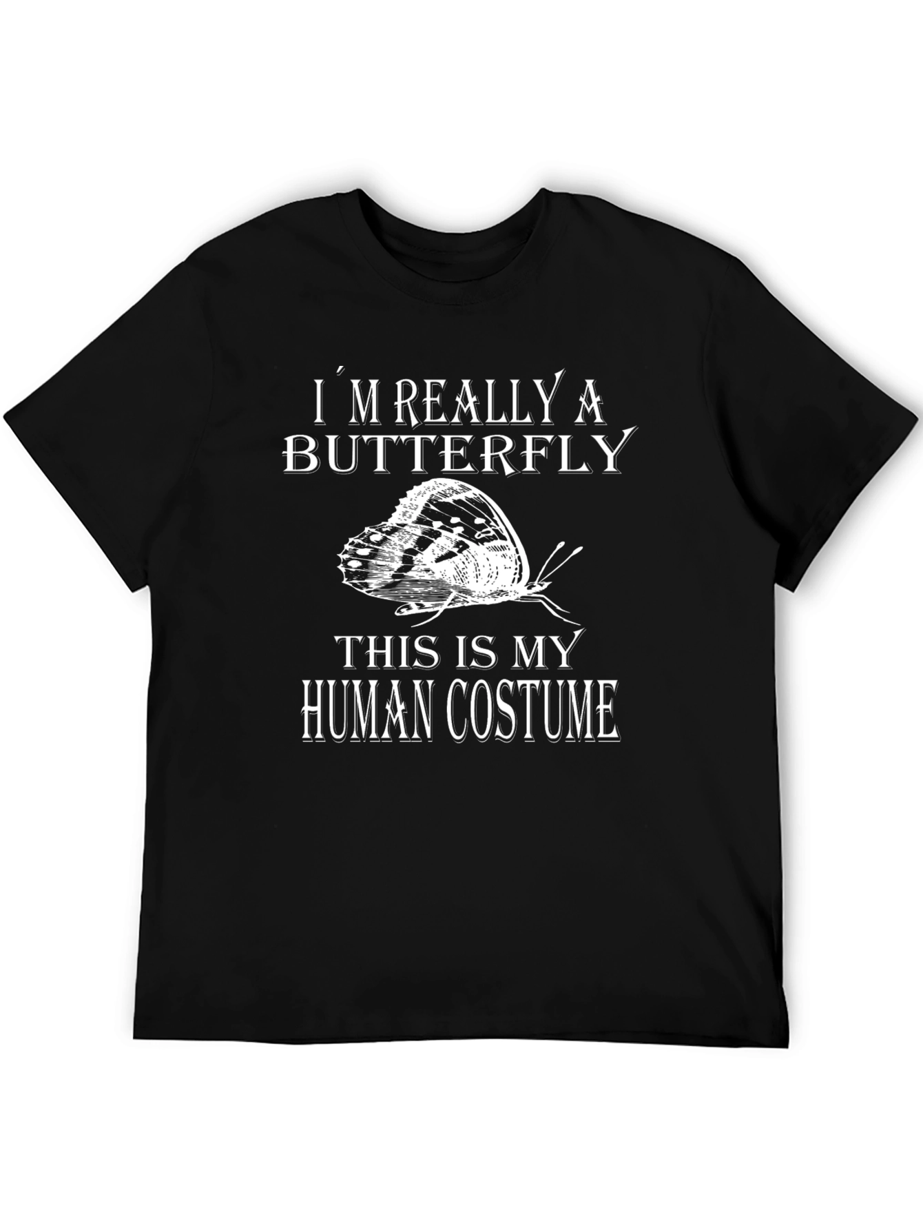 Butterfly Human Costume Funny Graphic Tee