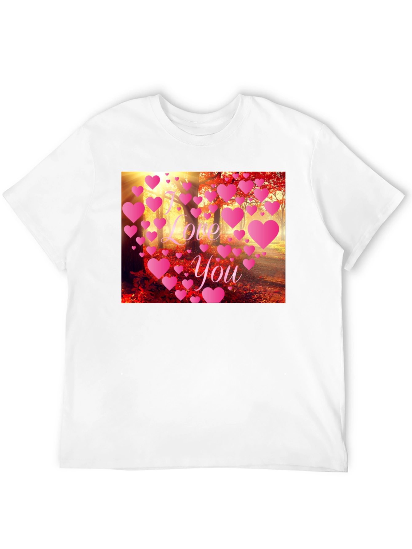 I Love You Forest Heart Graphic Tee