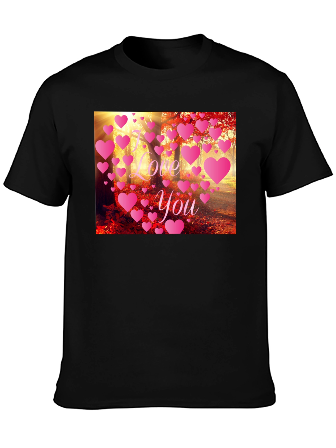 I Love You Forest Heart Graphic Tee