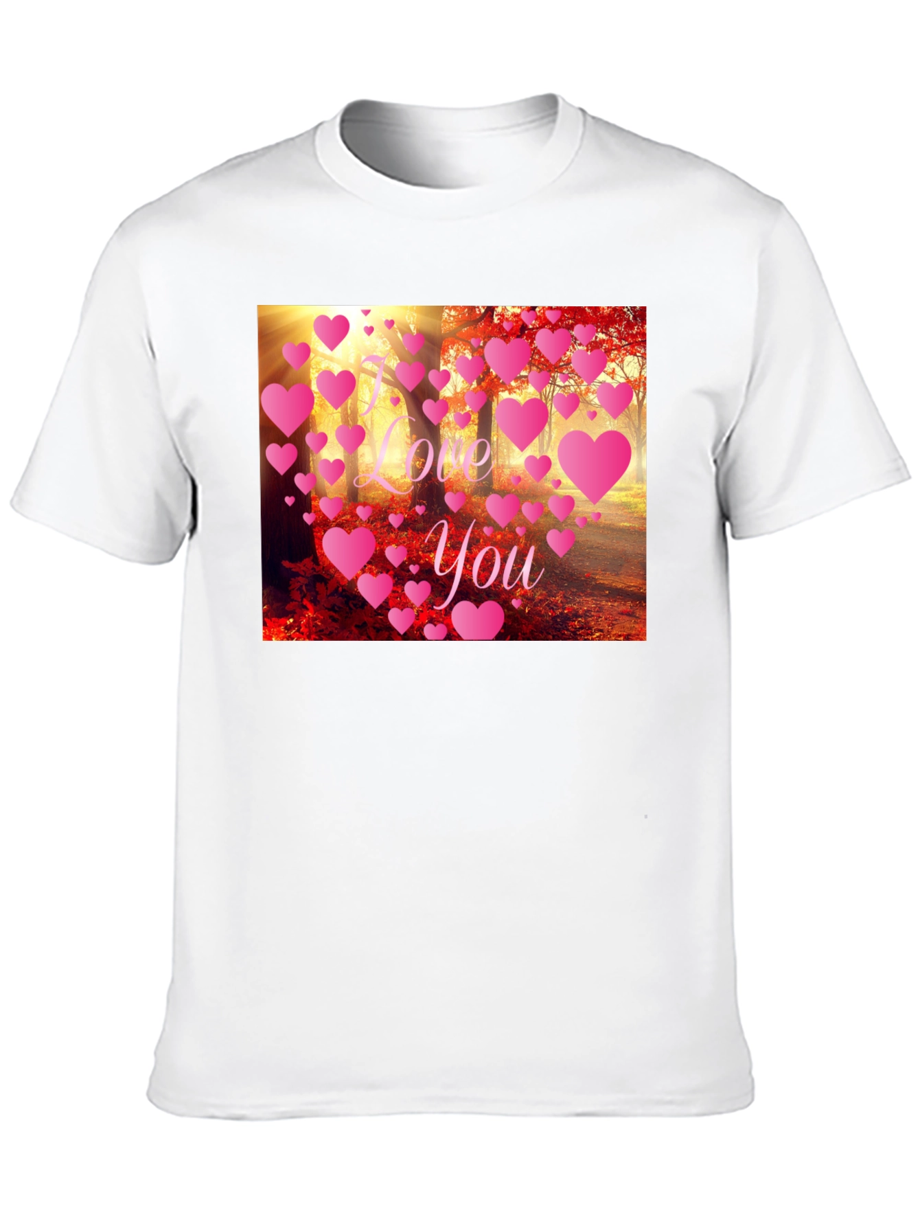 I Love You Forest Heart Graphic Tee