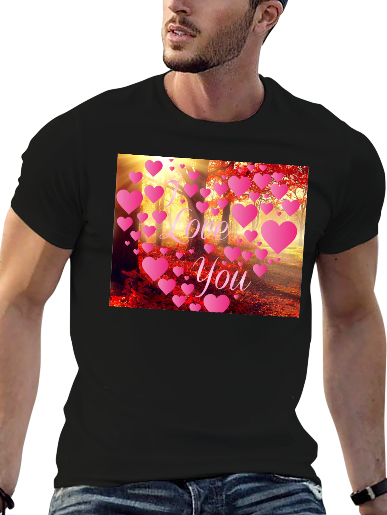 I Love You Forest Heart Graphic Tee