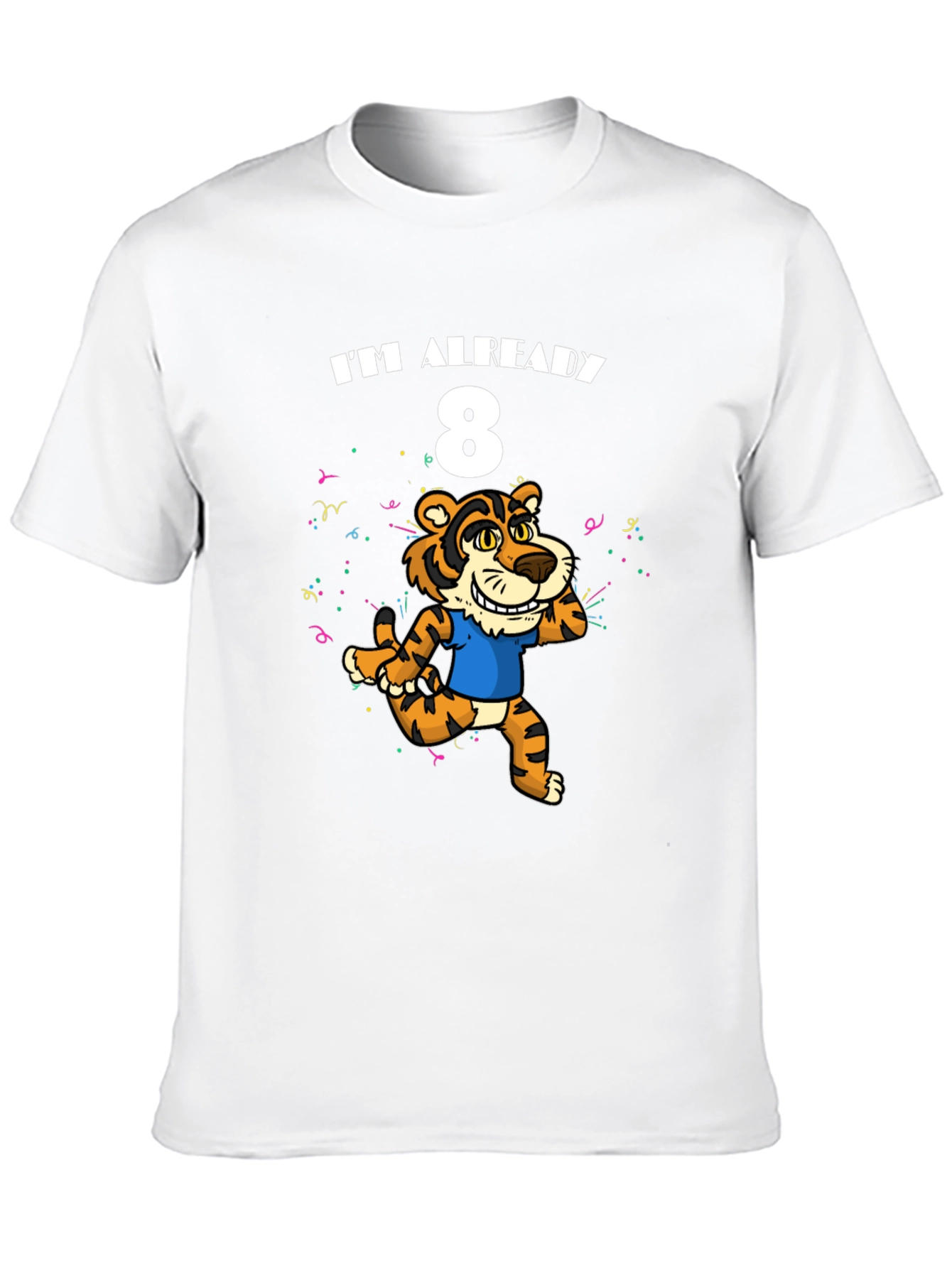 Im Already 8 T-Shirt - Tiger Birthday Tee
