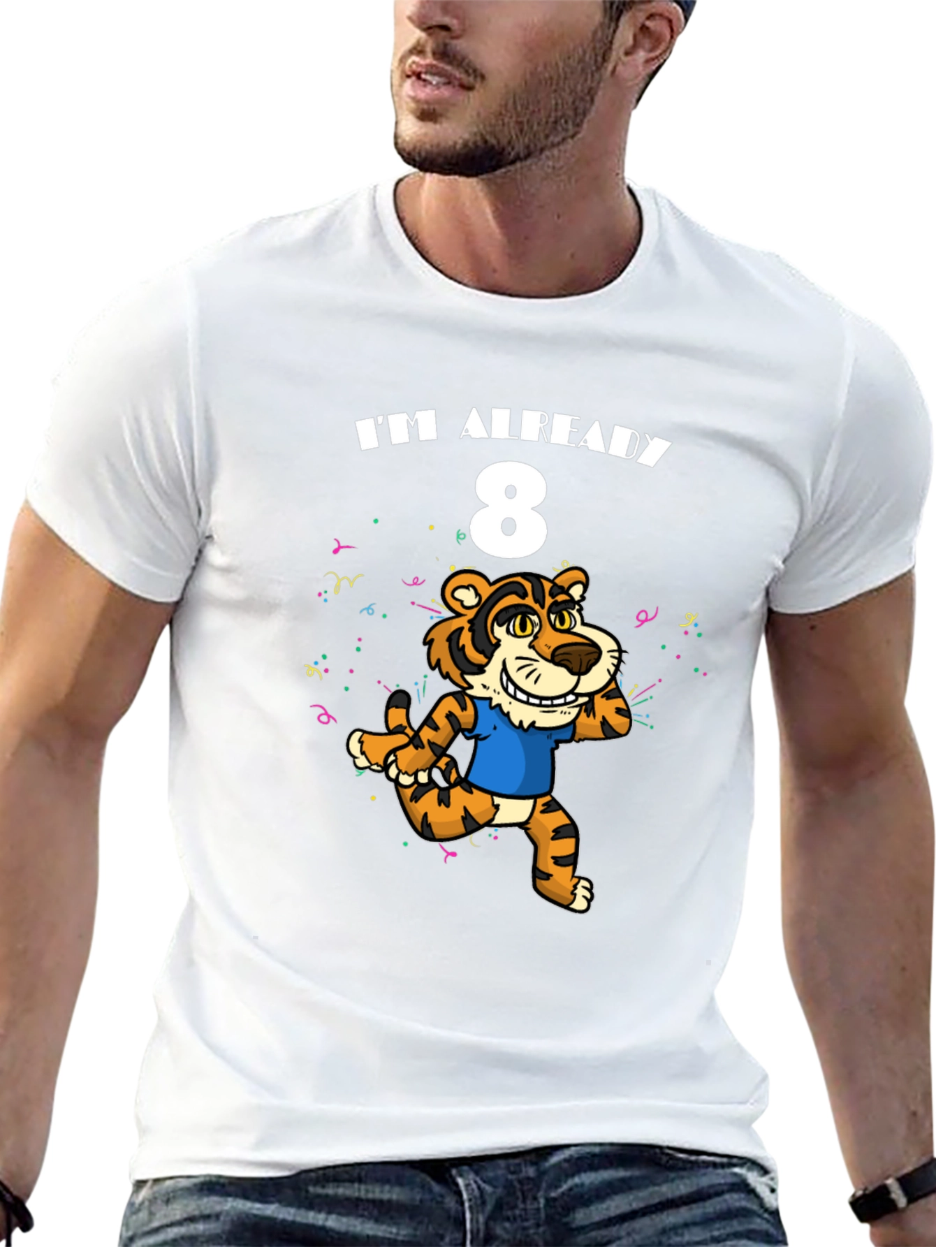 Im Already 8 T-Shirt - Tiger Birthday Tee