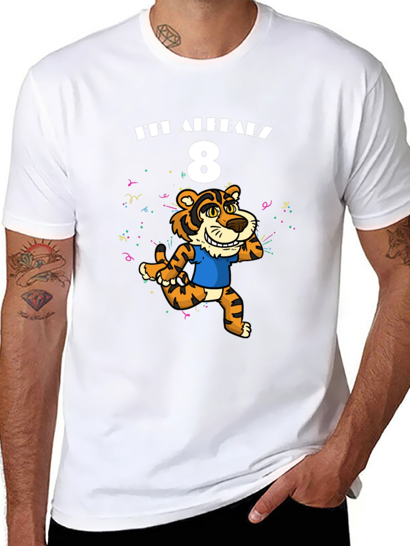 Im Already 8 T-Shirt - Tiger Birthday Tee