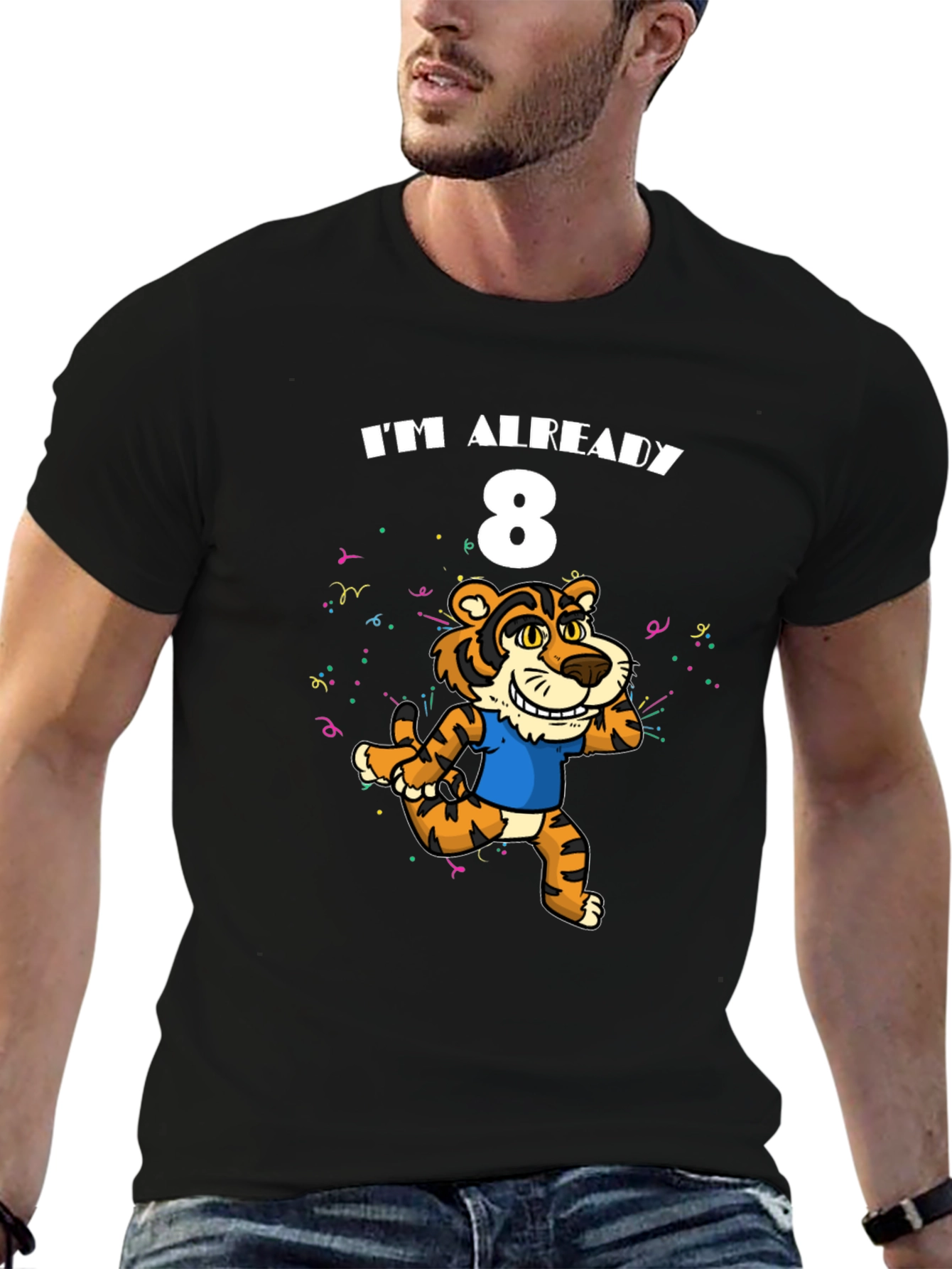 Im Already 8 T-Shirt - Tiger Birthday Tee