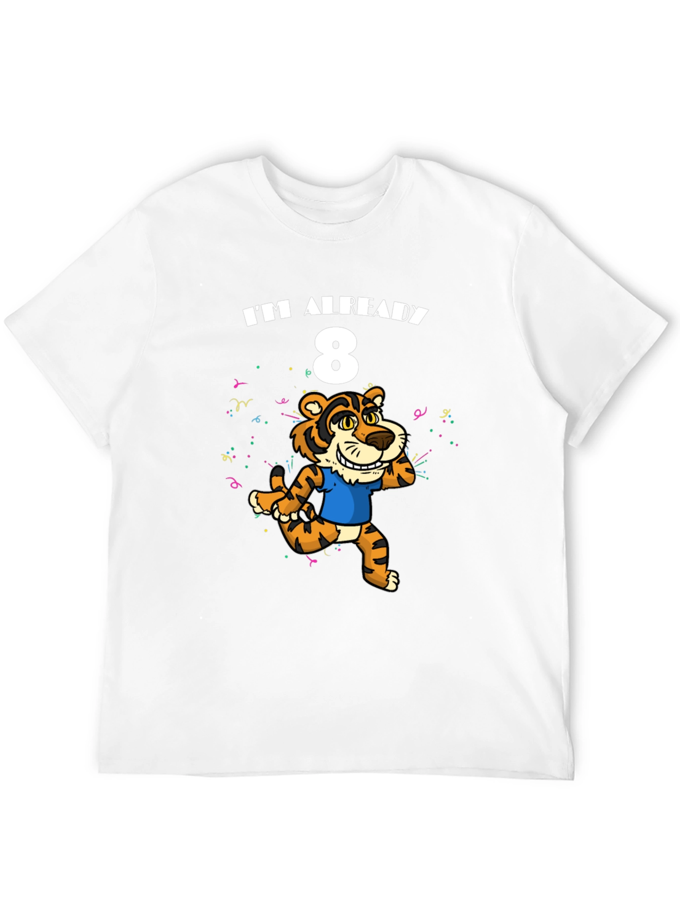 Im Already 8 T-Shirt - Tiger Birthday Tee