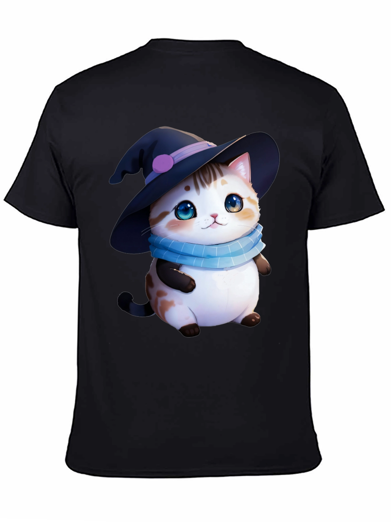 Cute Witch Cat T-Shirt - Halloween Apparel