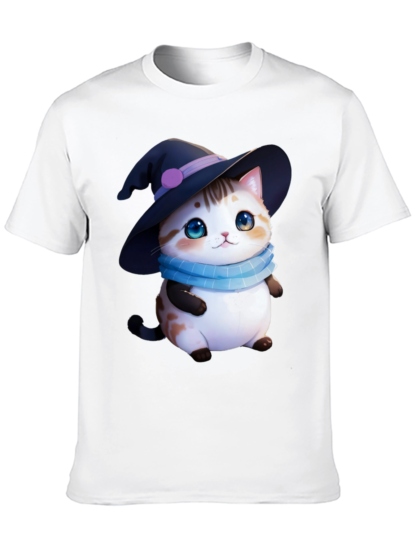 Cute Witch Cat T-Shirt - Halloween Apparel